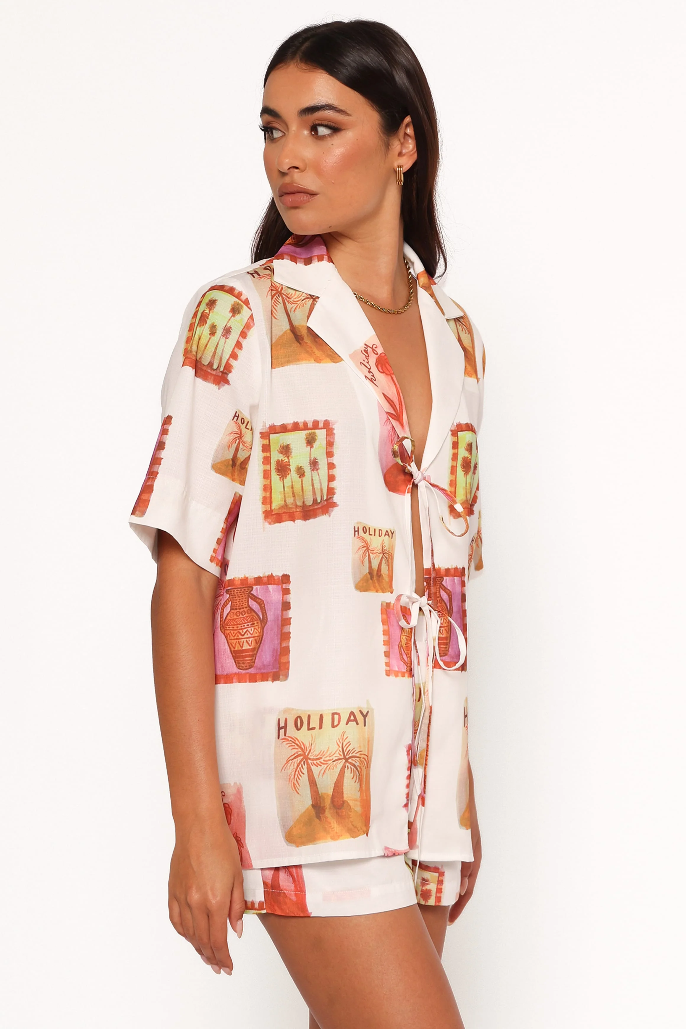 Aaliyah Shorts - White Multi - Image 8