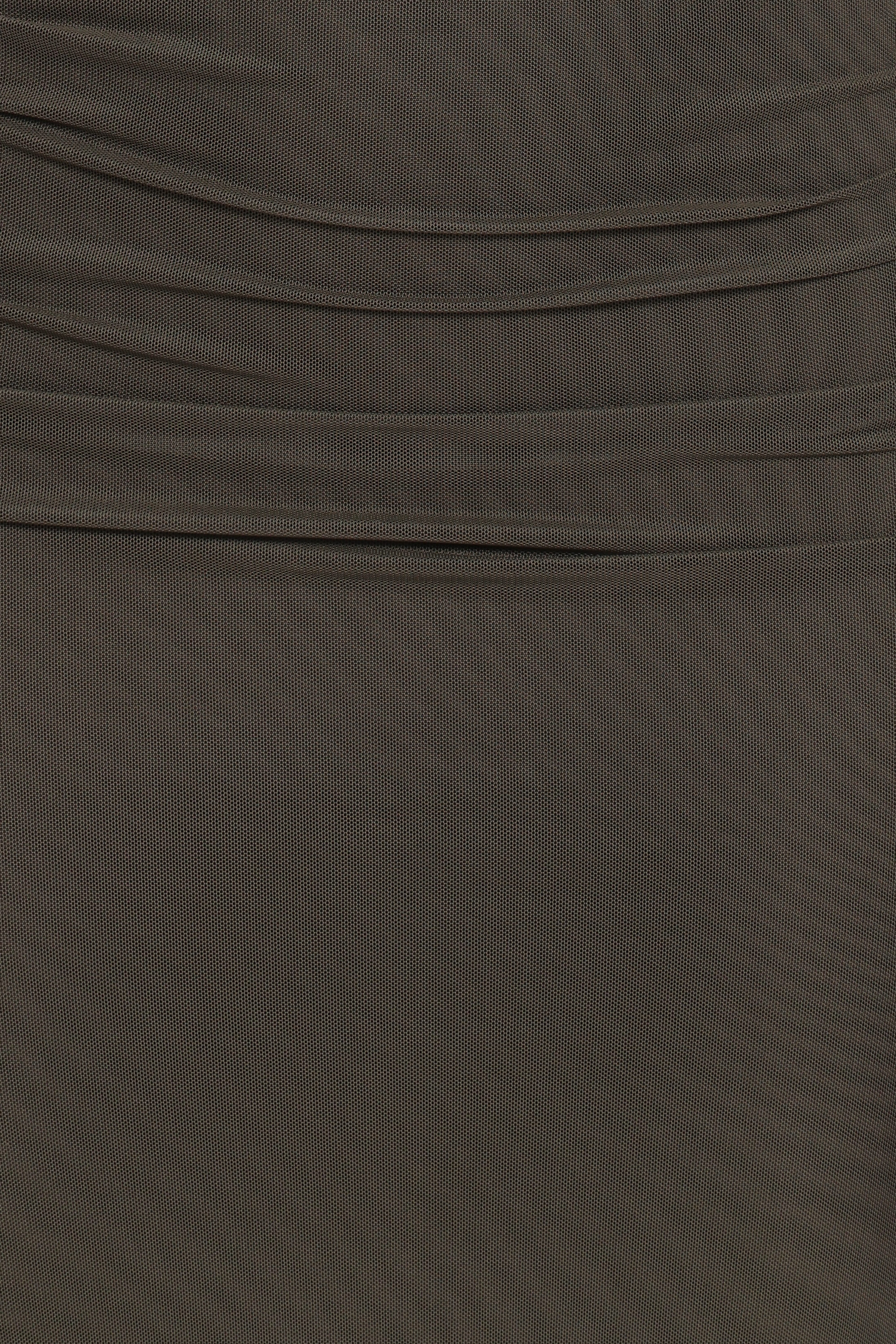 Abbie Off Shoulder Maxi Dress - Olive - Image 5