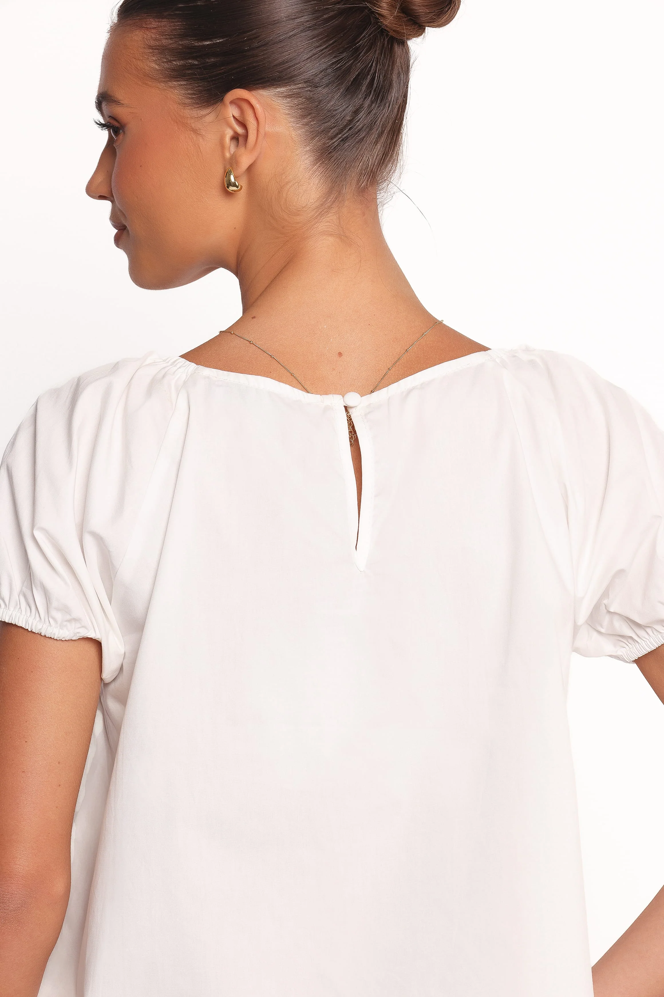 Abbott Pleated Top - White - Image 4