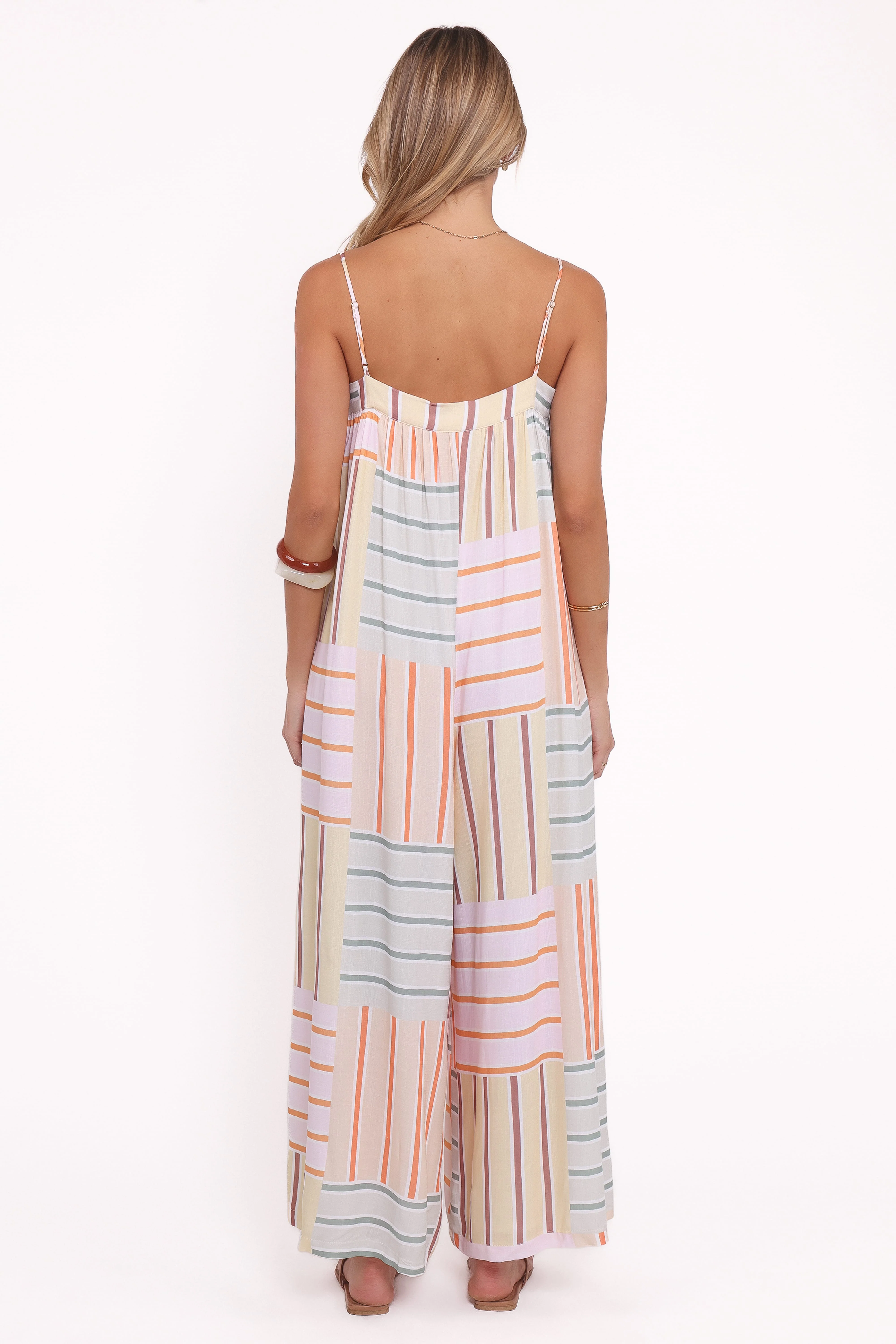Abegail Flowy Jumpsuit- Multi Stripe - Image 3