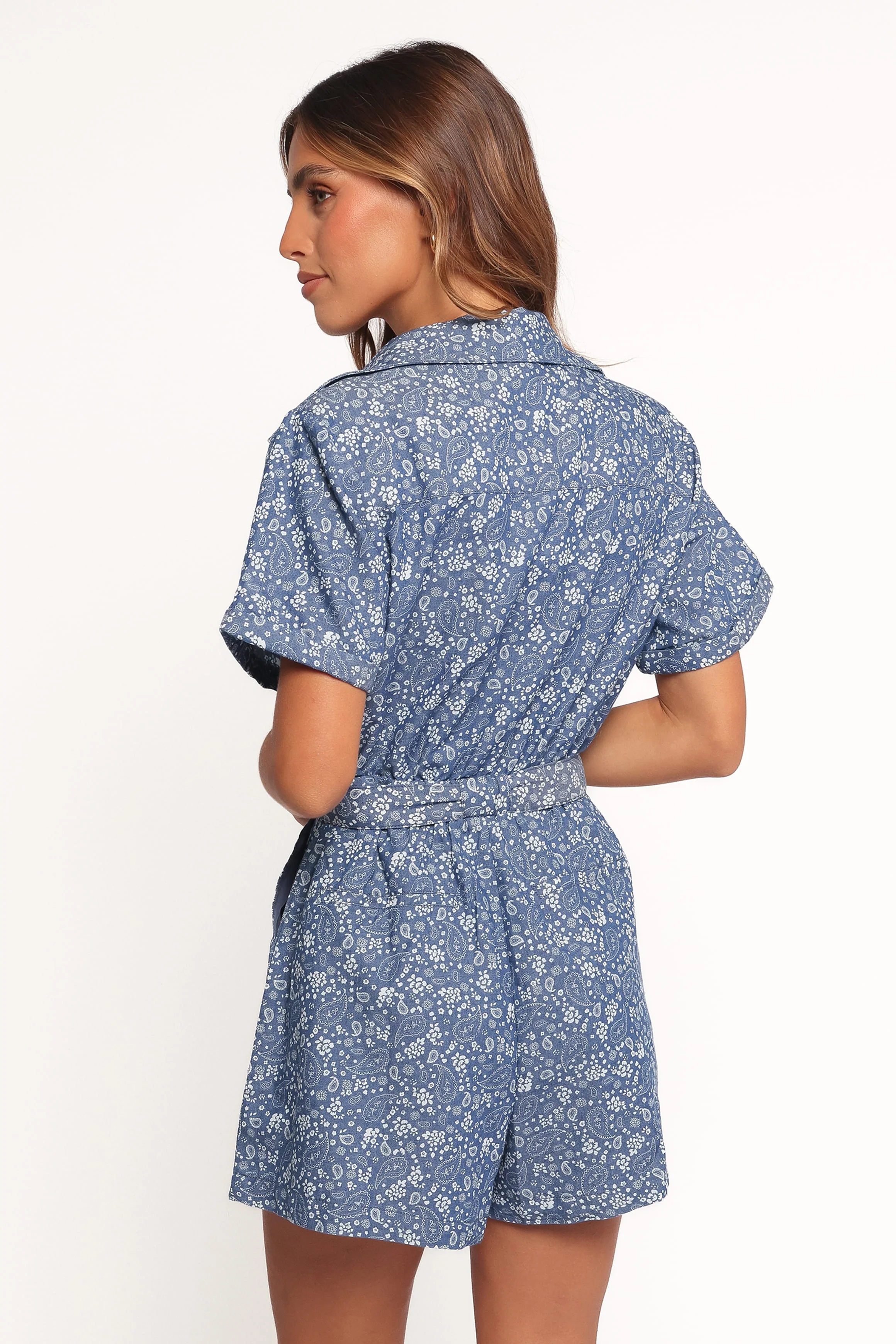 Adela Playsuit - Chambray - Image 4