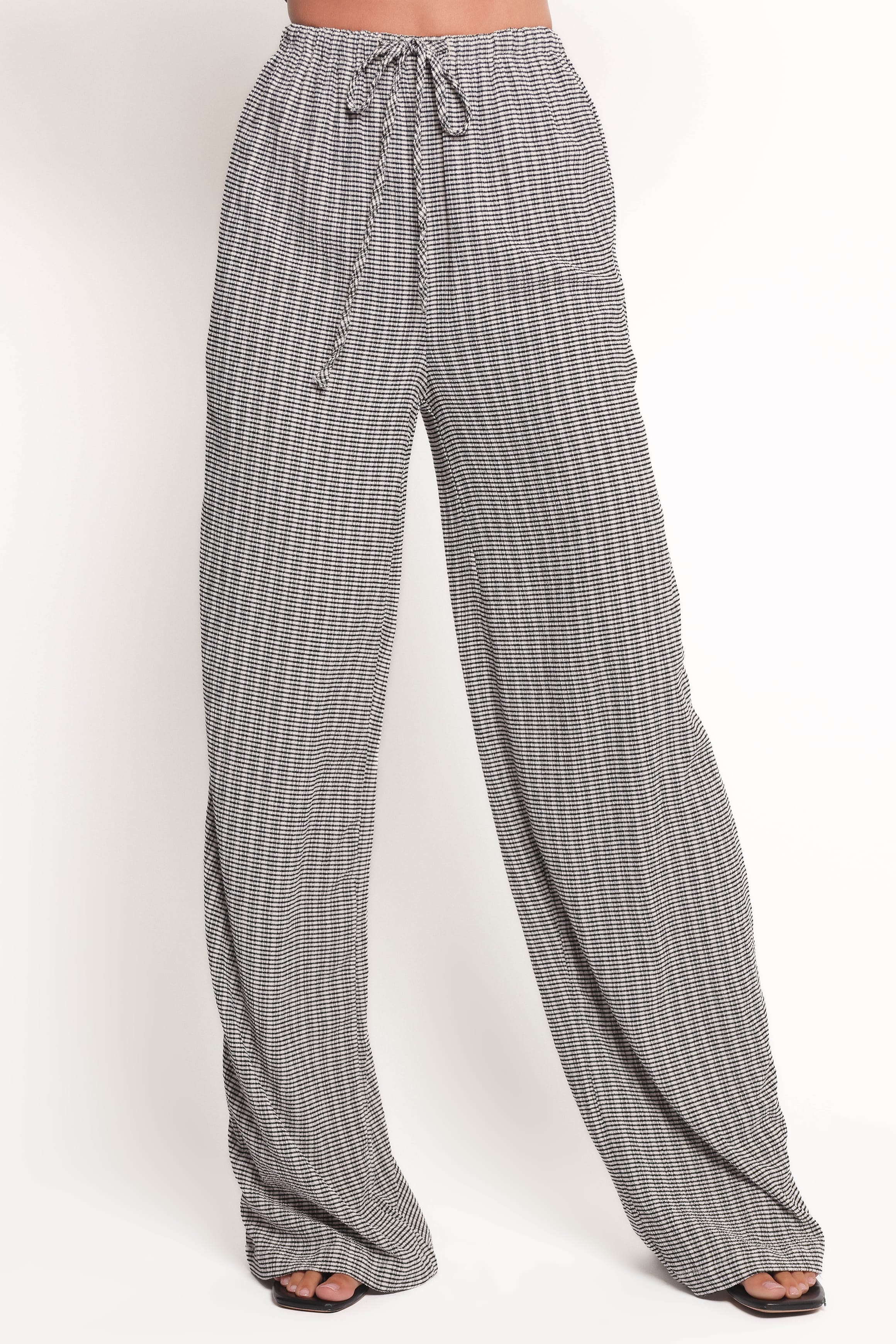 Afton Pant - Black White - Image 2