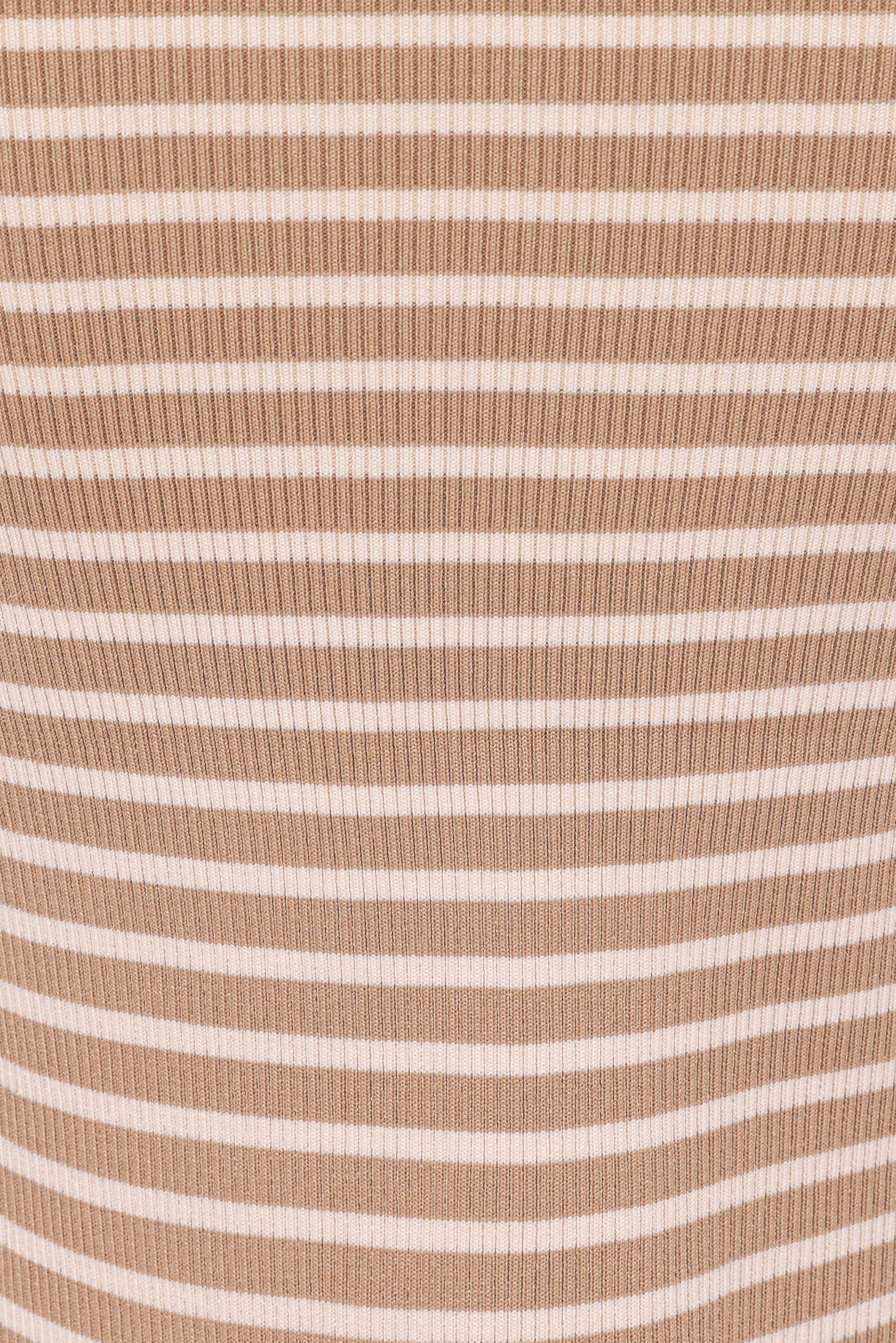 Aine Maxi Skirt Set - Khaki/Cream Stripe - Image 6