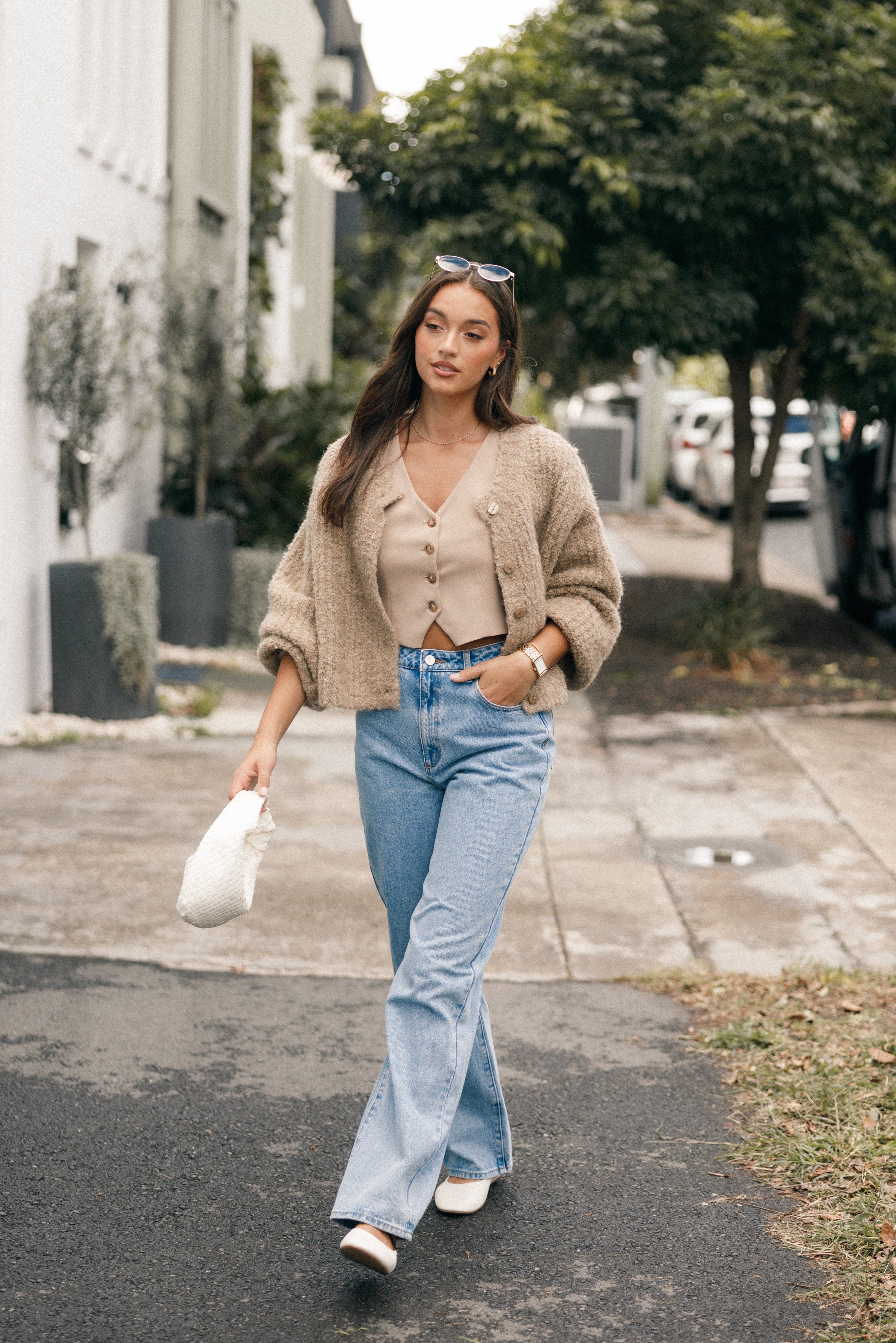 Albertine Cardigan - Latte - Image 11