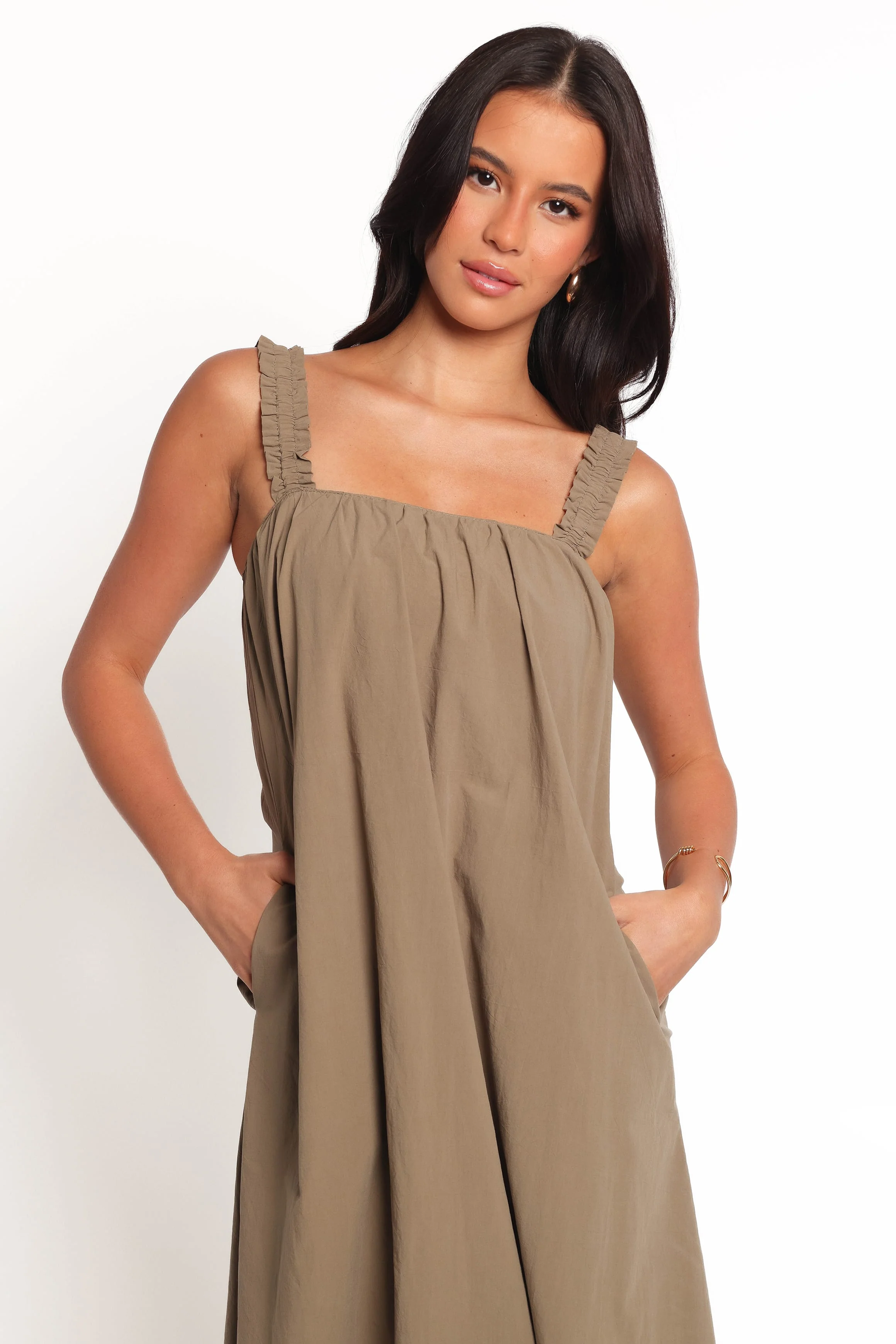 Alessandra Maxi Dress - Olive - Image 7