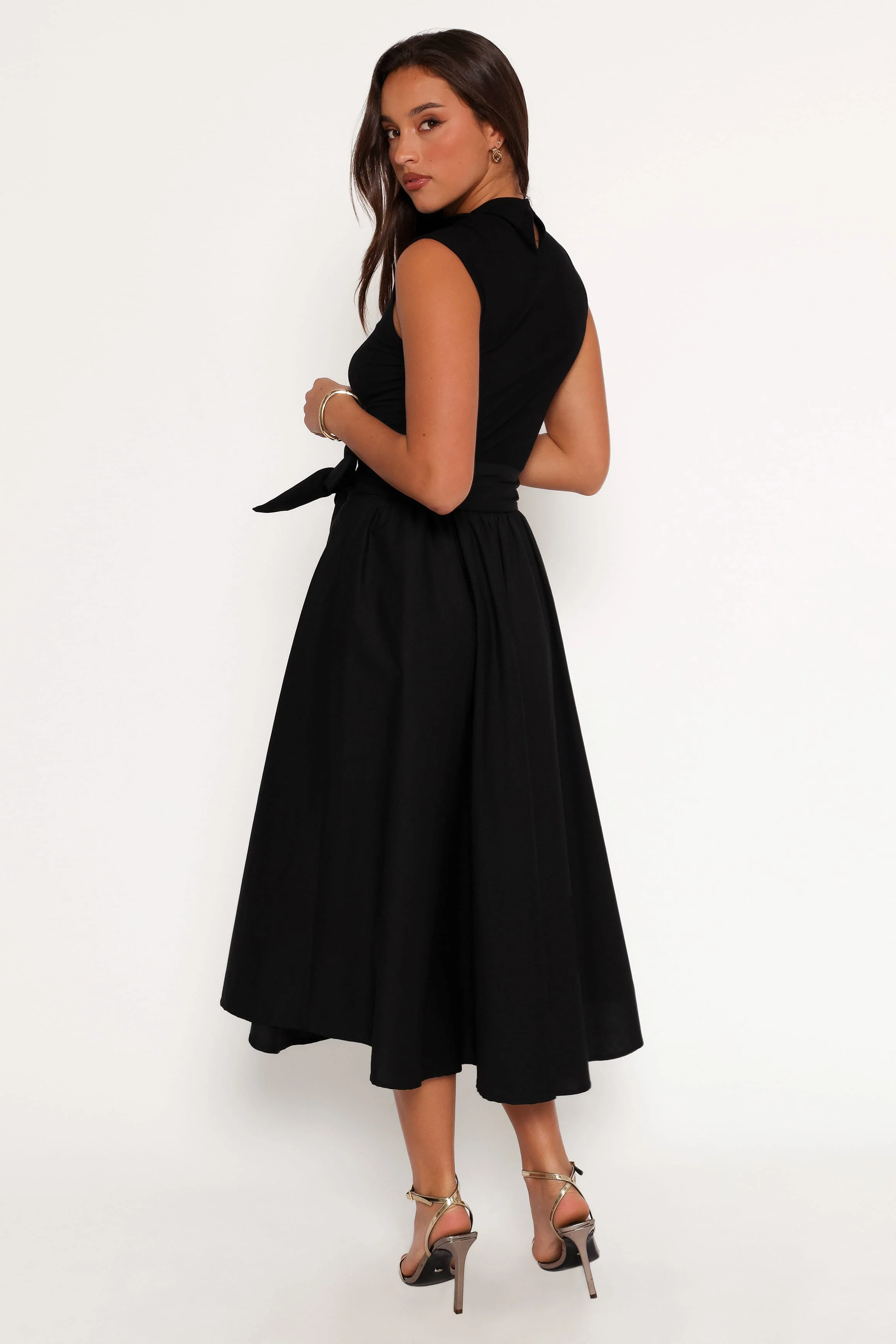Alessandra Midi Skirt - Black - Image 5