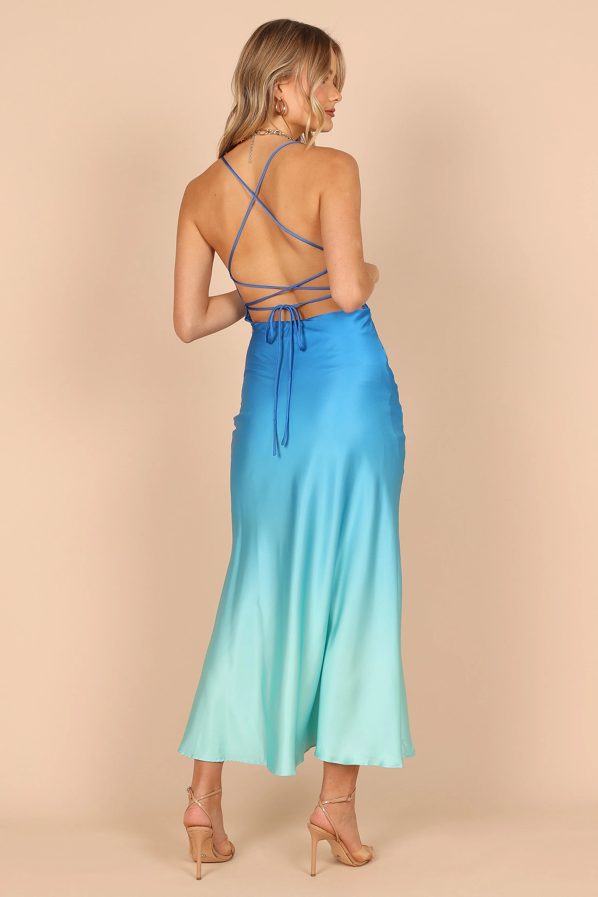 Alle Gradient Midi Slip Dress - Blue - Image 8
