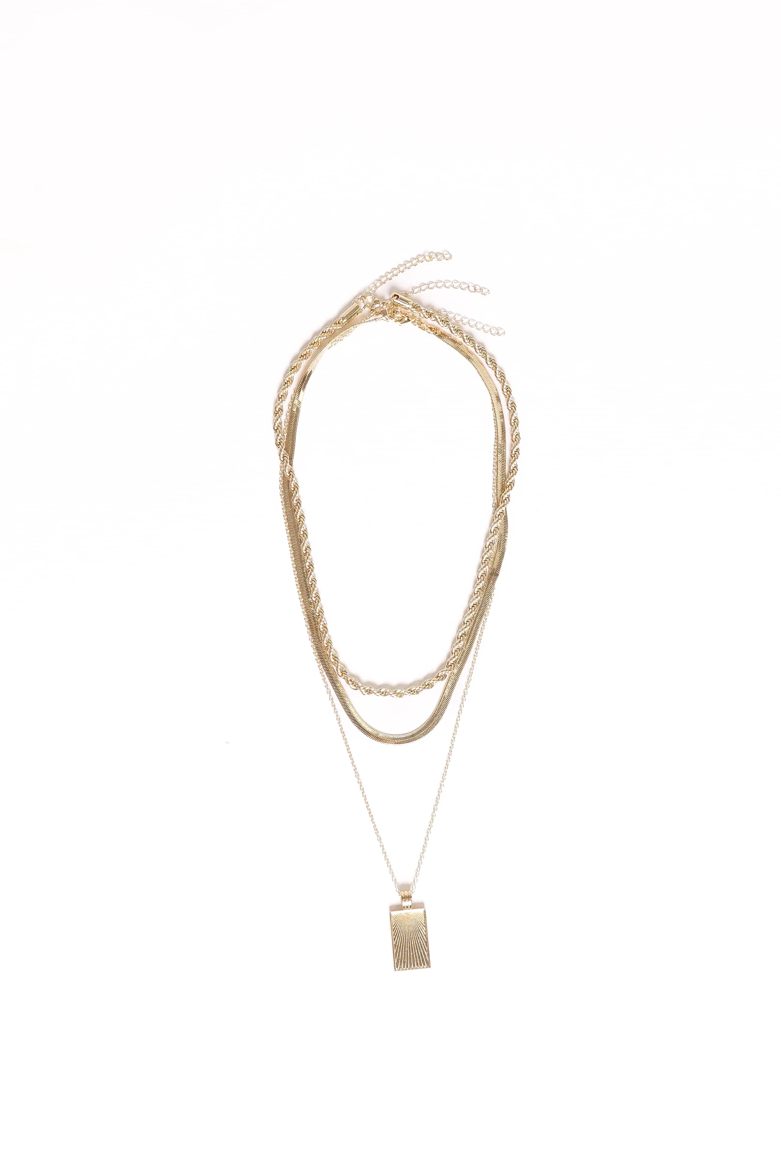 Amber Necklace - Gold - Image 3