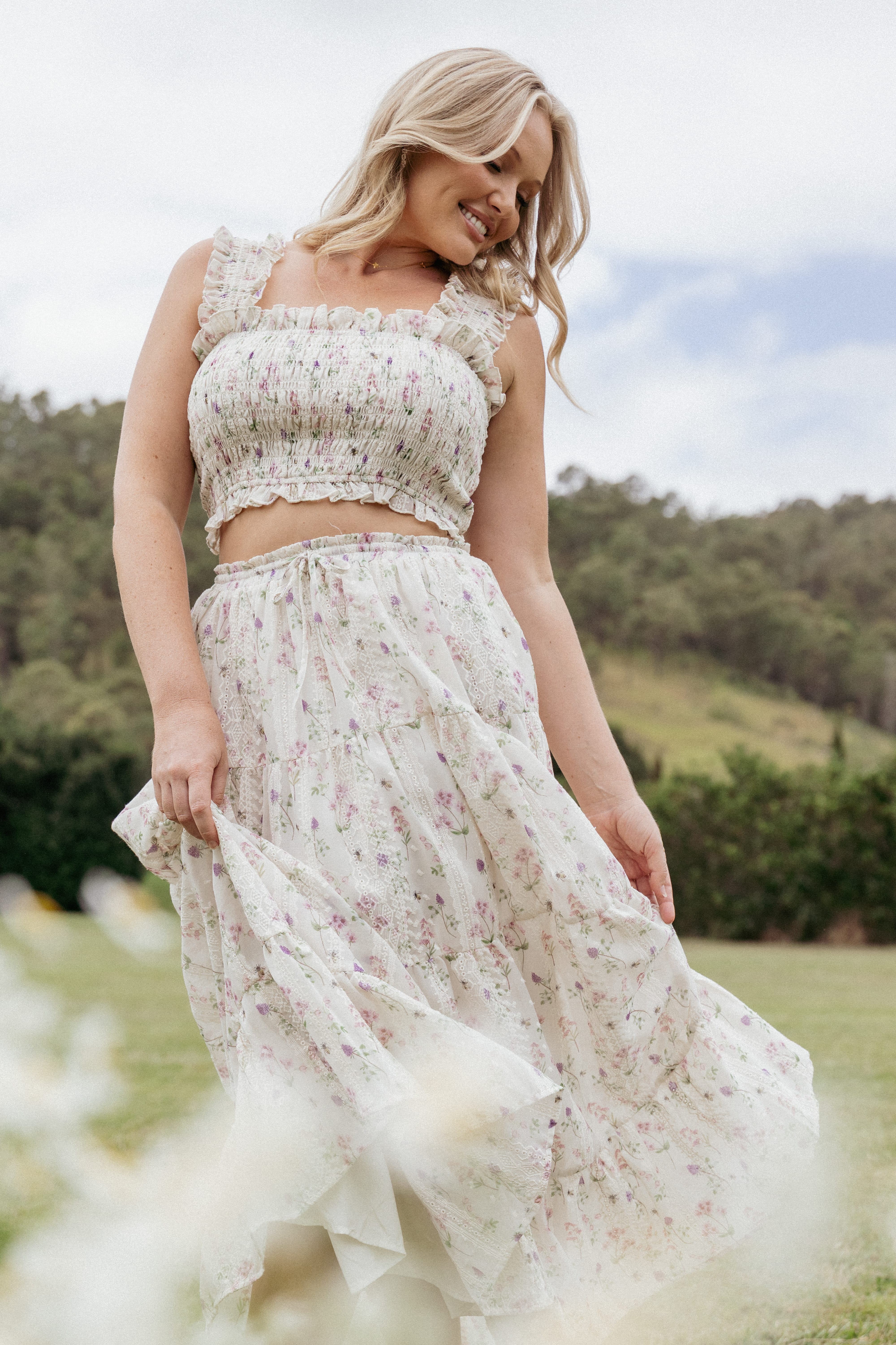 Amberlyn Sleeveless Top - Pink Floral - Image 7