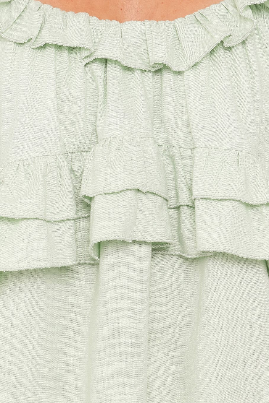 Angie Ruffle Mini Dress - Jade - Image 7