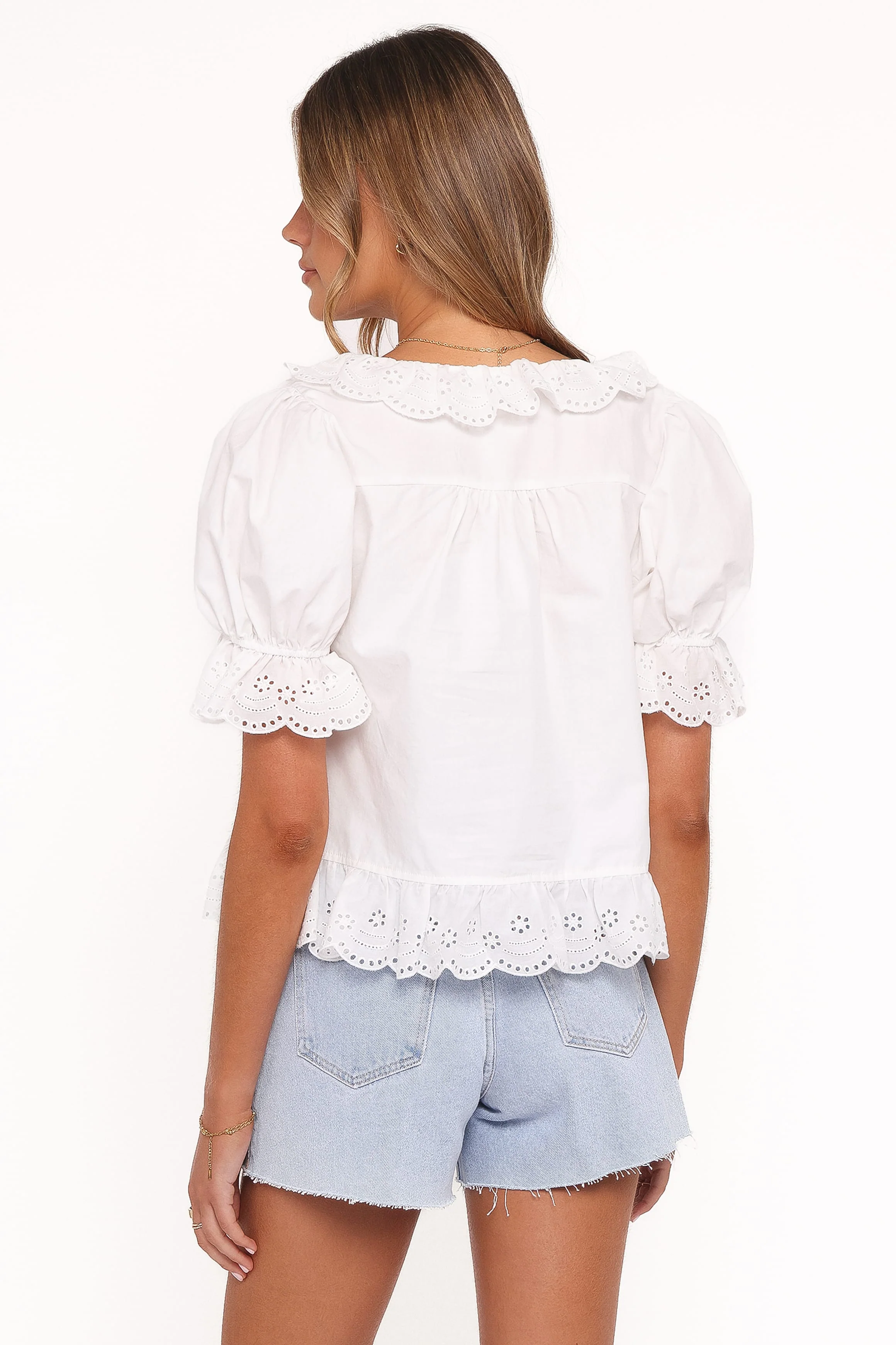 Anouk Button Through Top - White - Image 5