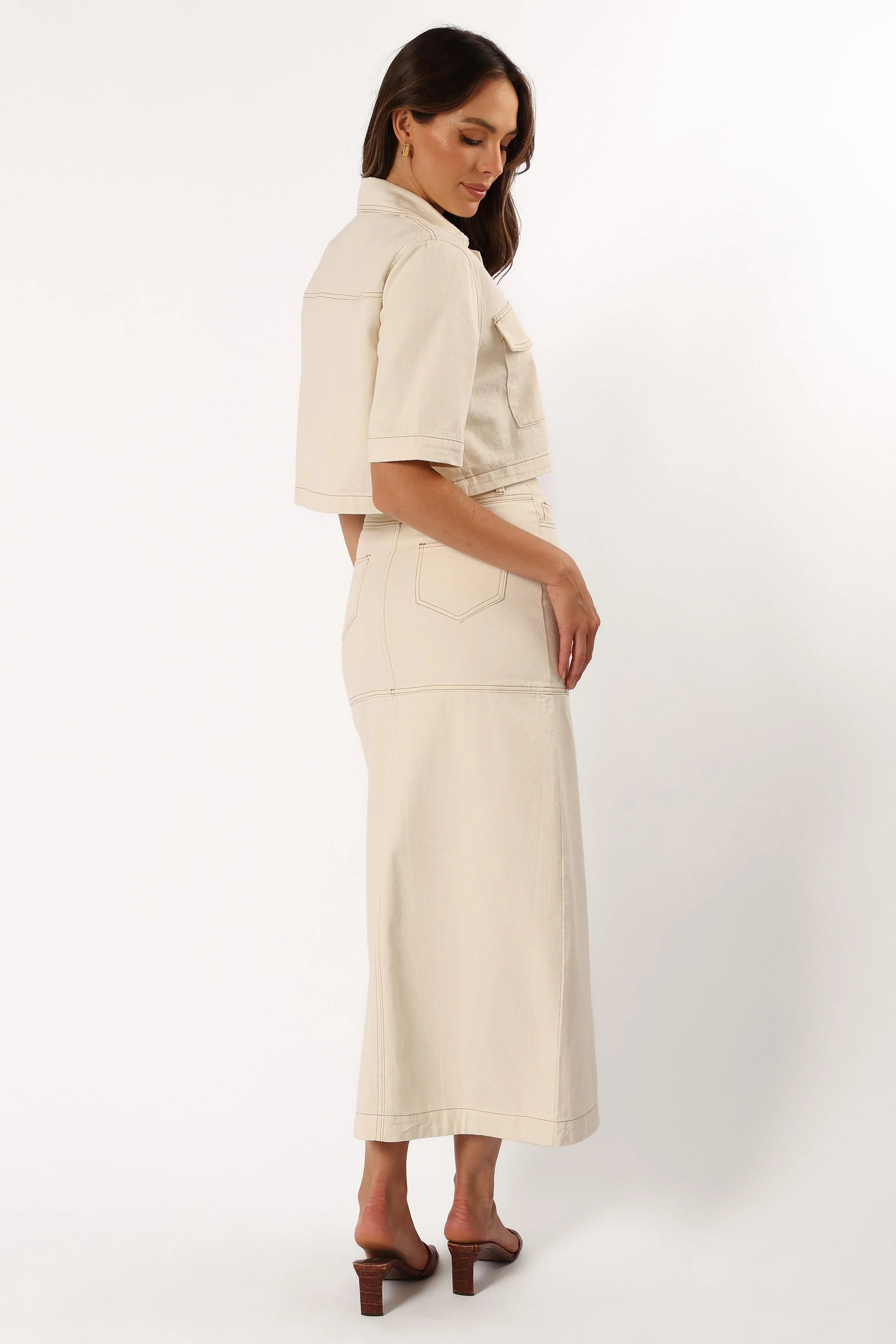 Antara Midi Skirt - Sand - Image 6