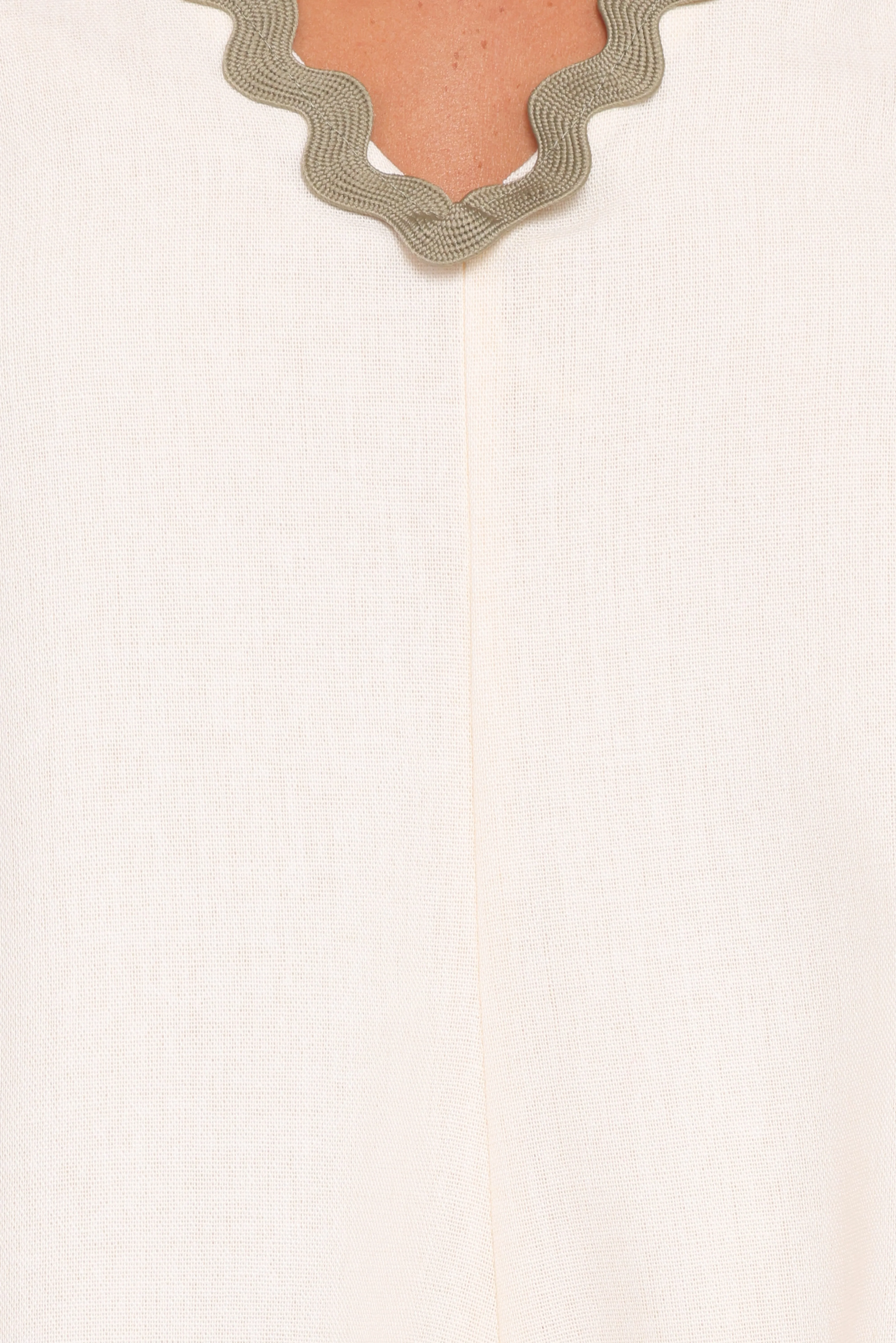 Aoife Playsuit - Cream Olive - Image 6
