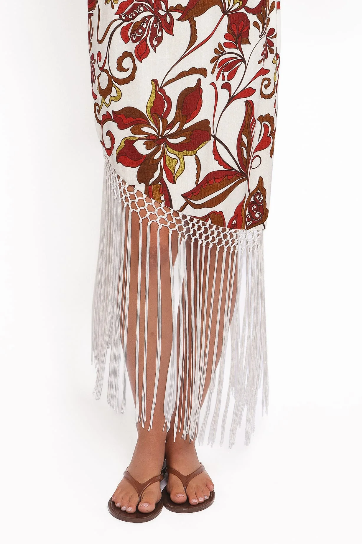 Aquarius Midi Dress - Brown Floral - Image 6