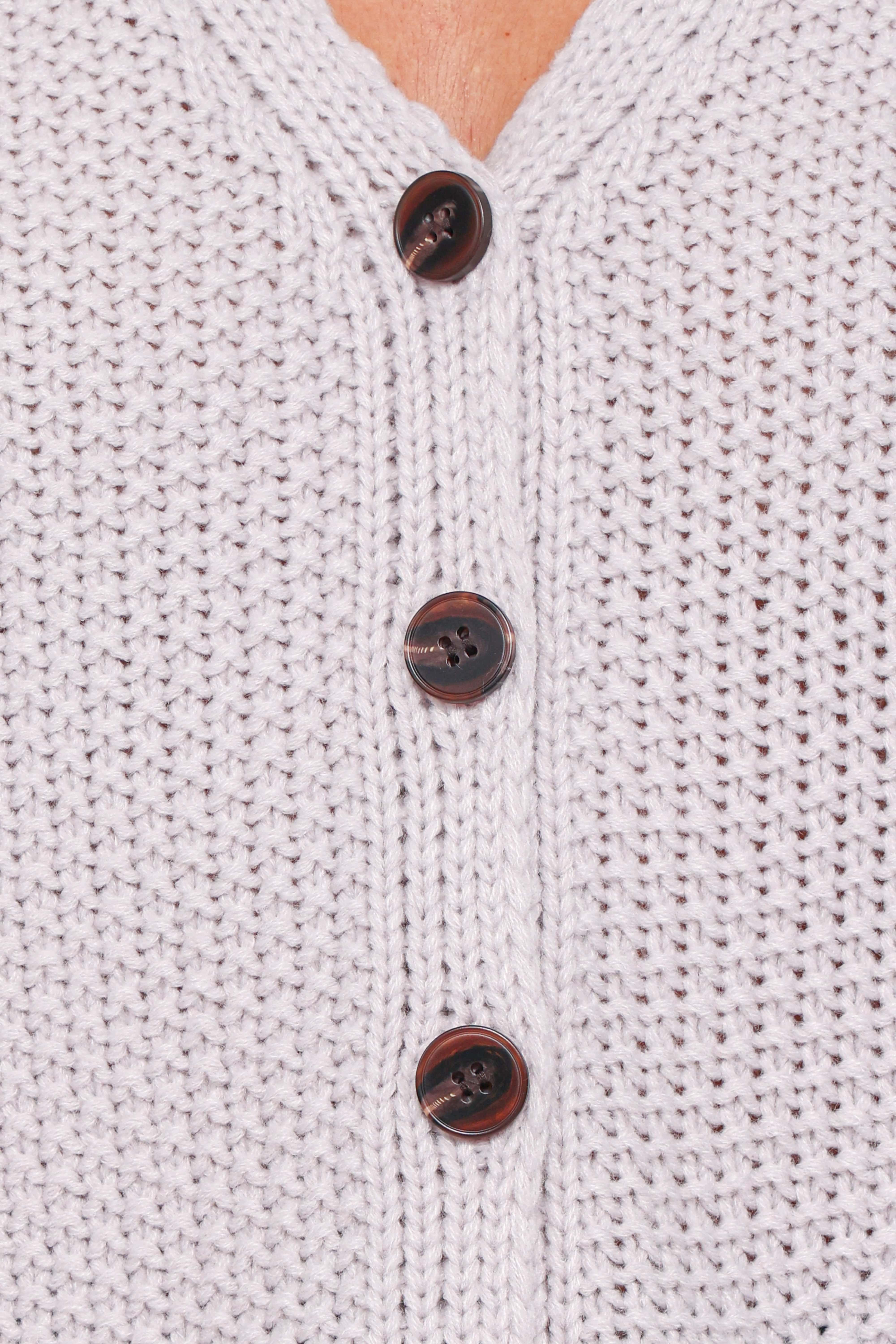 Arcadia Floral Cardigan - Light Grey - Image 6
