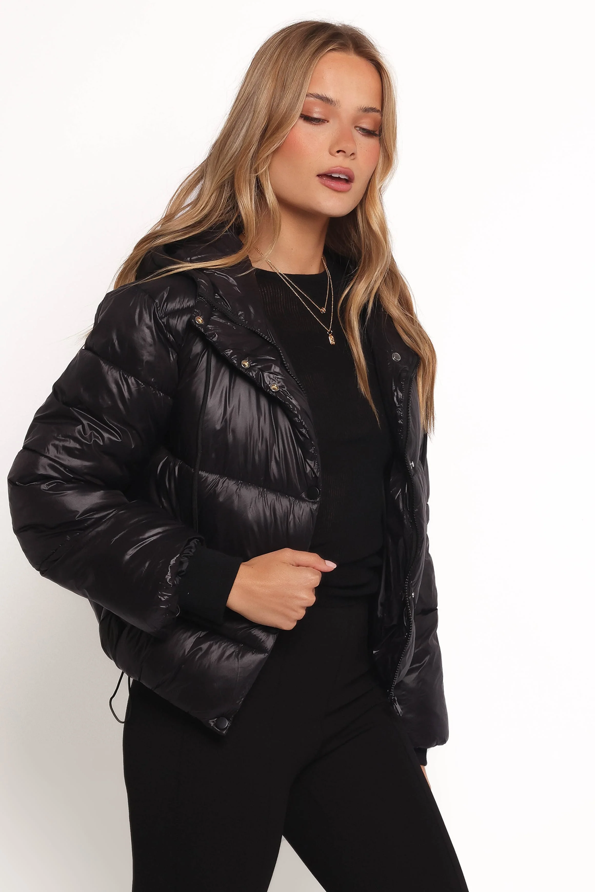Archie Puffer Jacket - Black - Image 5