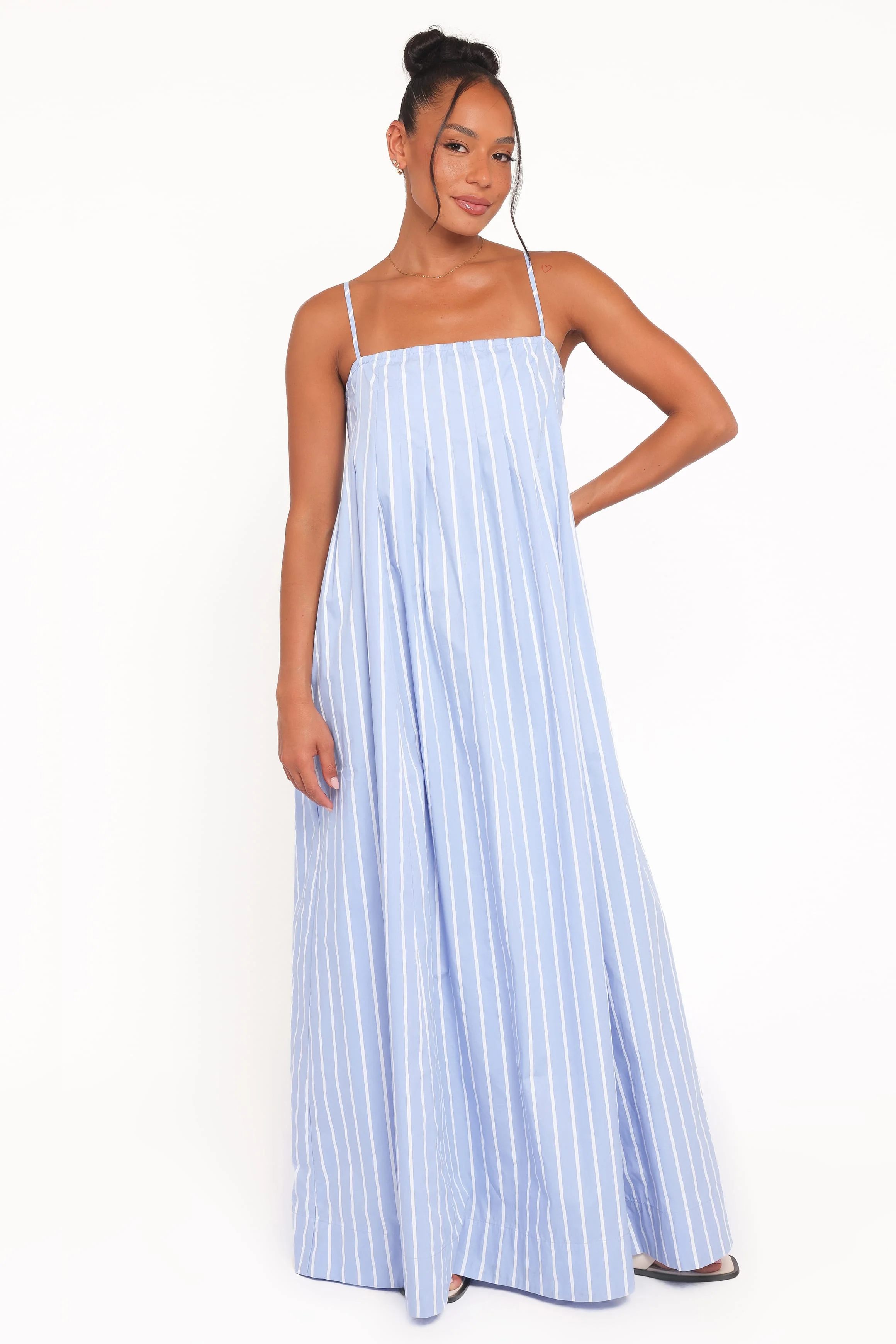 Arletta Maxi Dress - Blue Stripe - Image 2