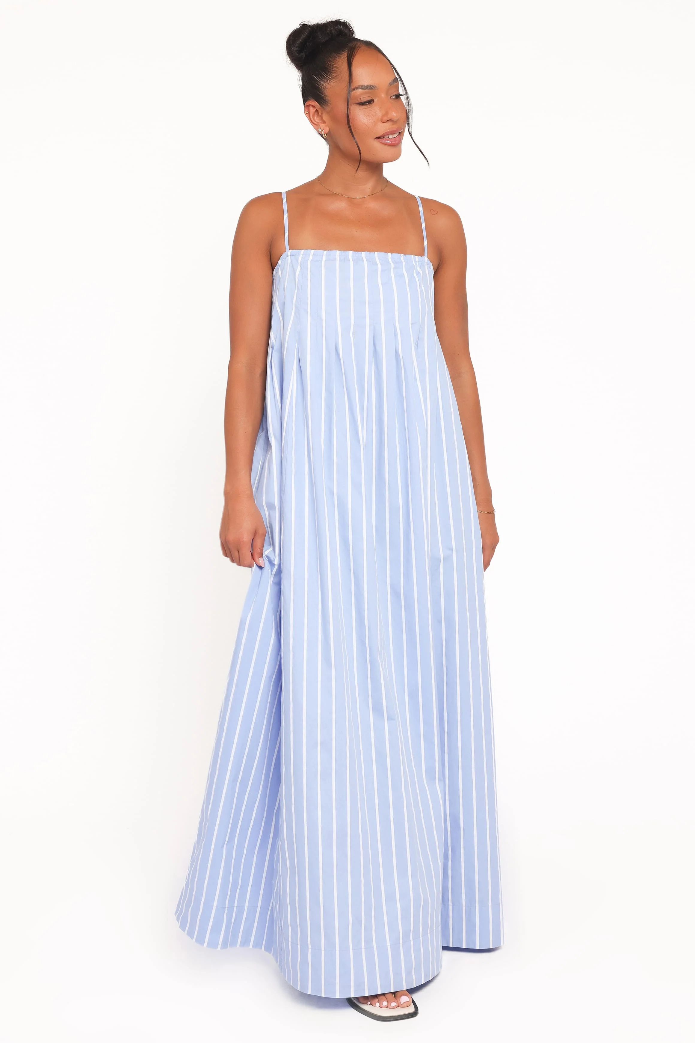 Arletta Maxi Dress - Blue Stripe - Image 6