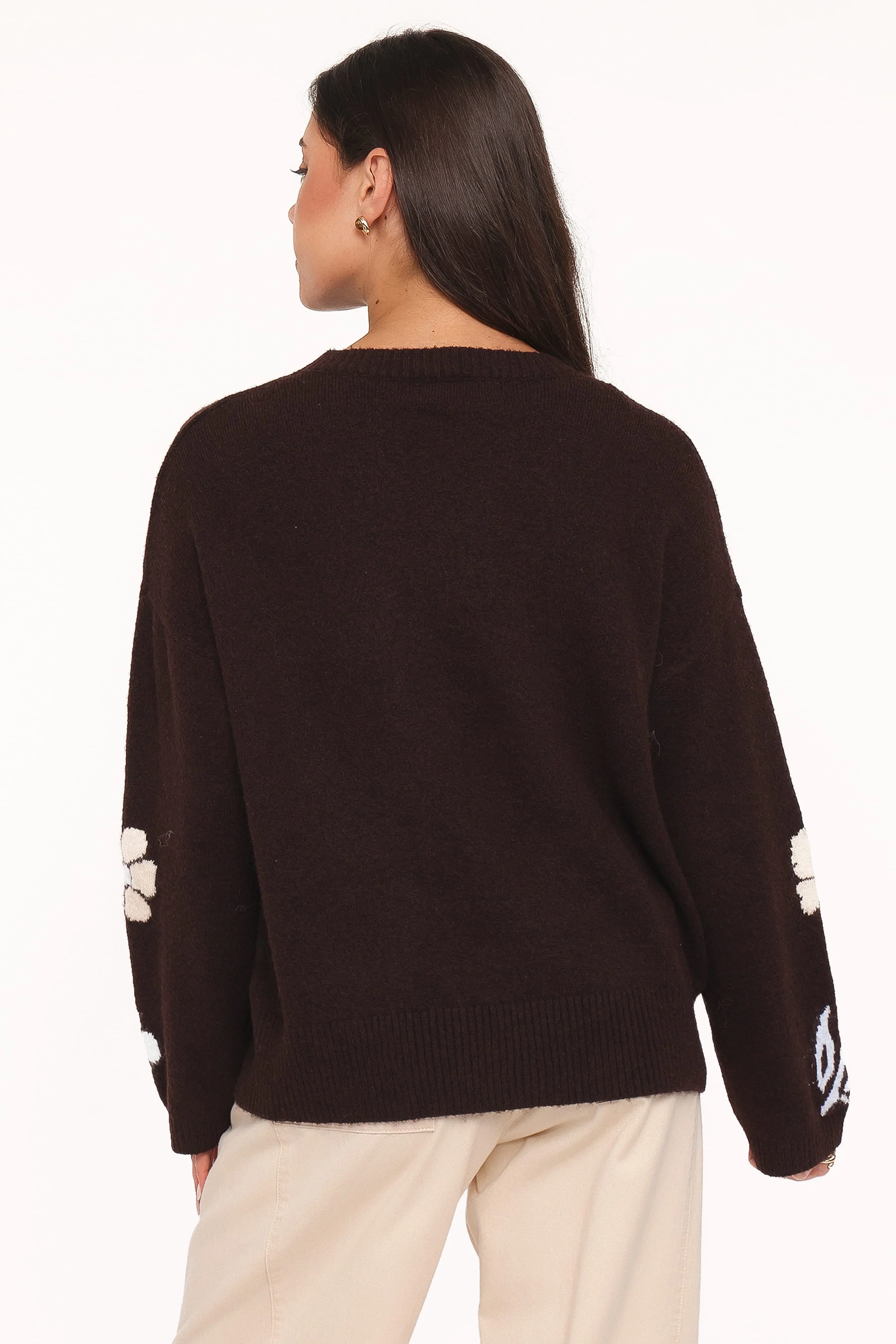 Ashara Knit Sweater - Cocoa Brown - Image 4