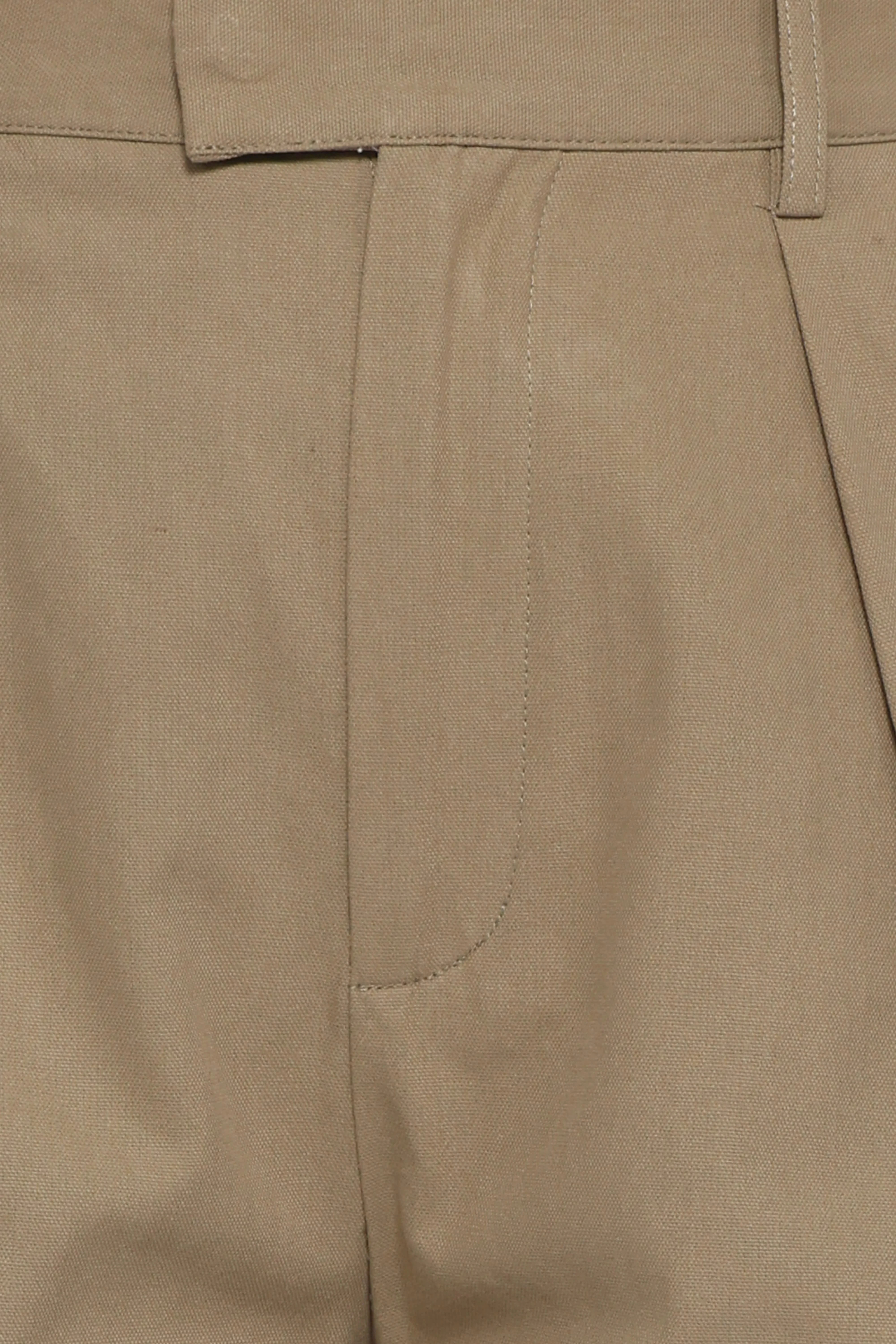 Asher Tie Detail Tapered Leg Pants - Olive - Image 7