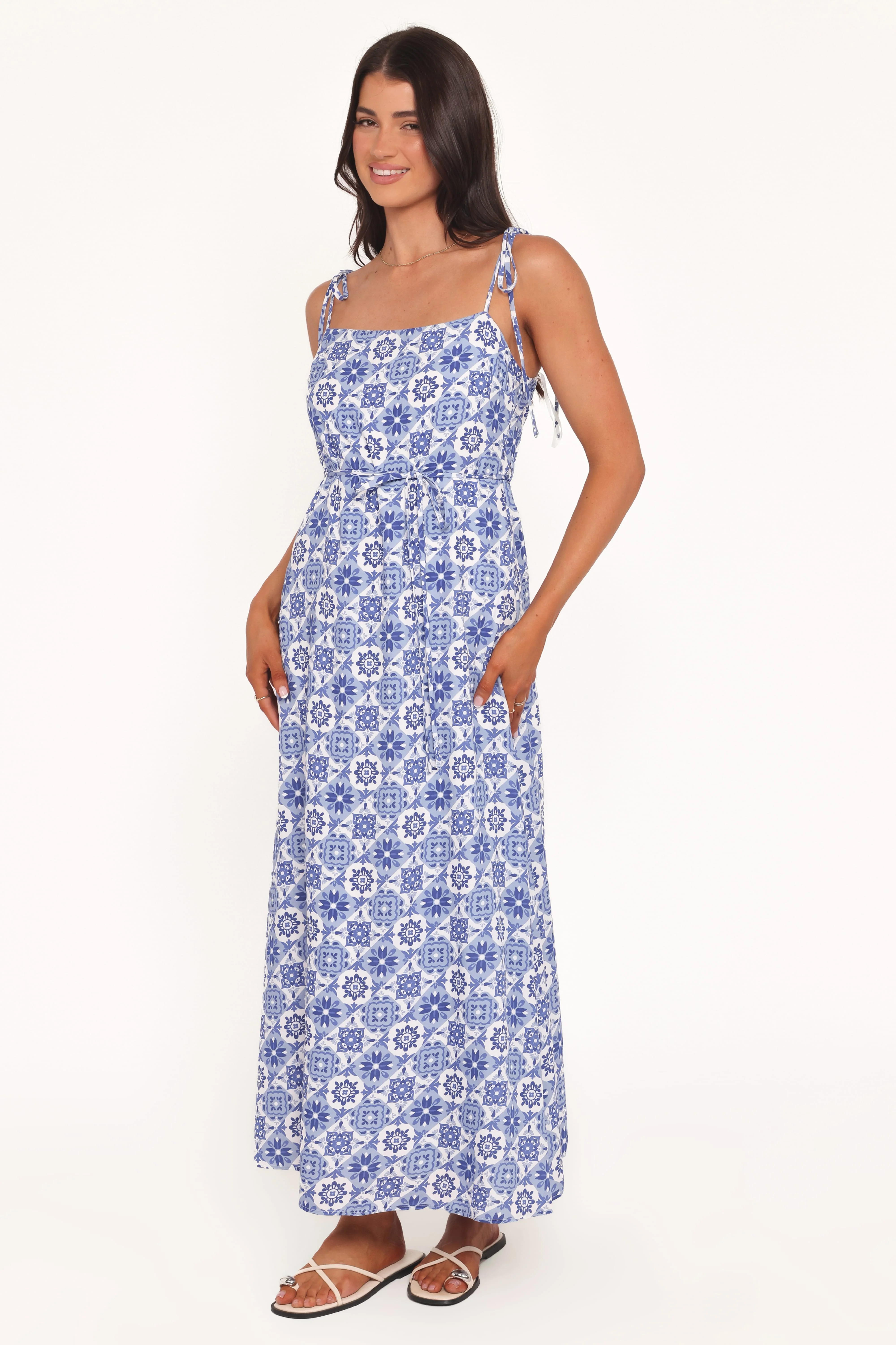 Aster Maxi Dress - Blue Tile - Image 3