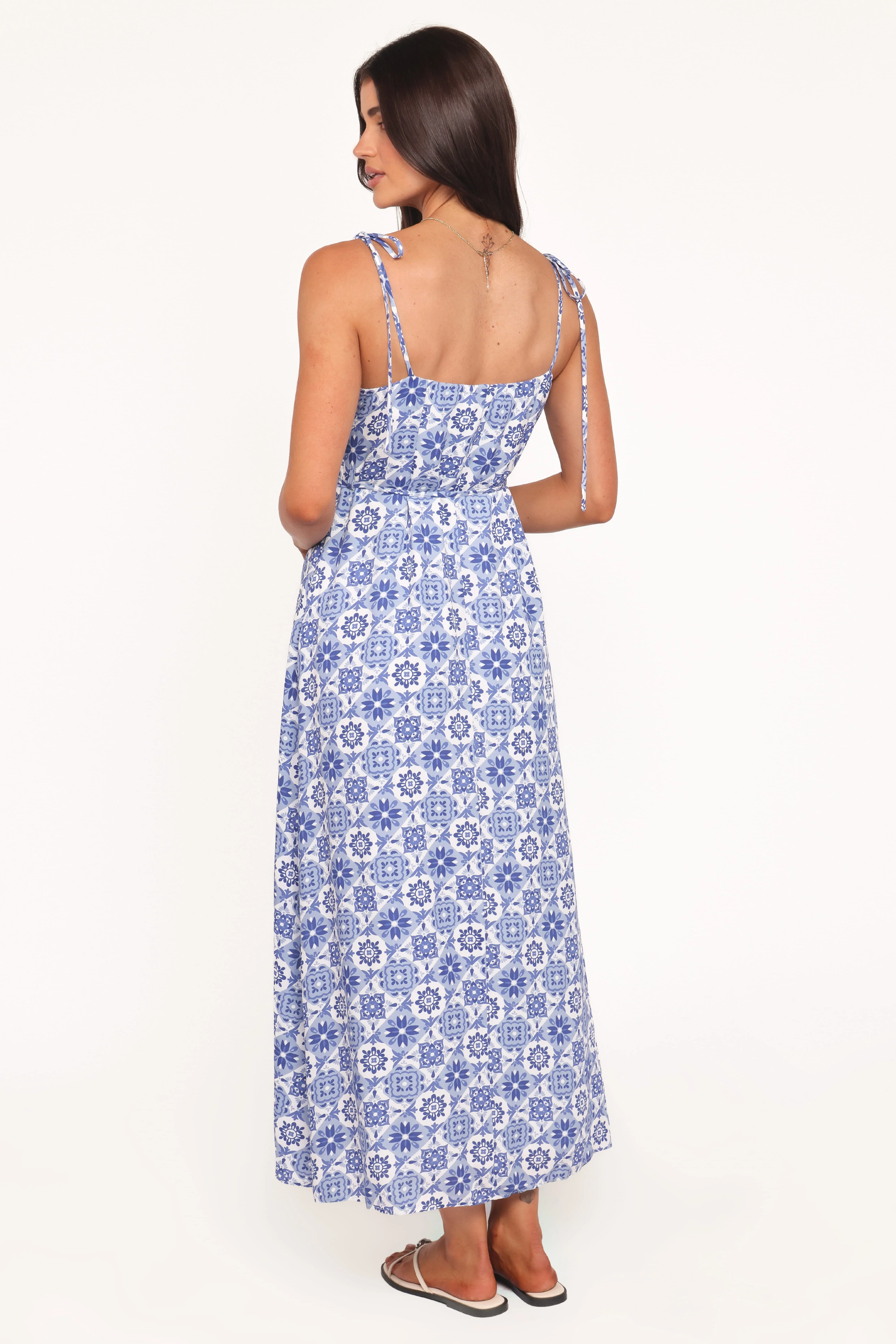 Aster Maxi Dress - Blue Tile - Image 4