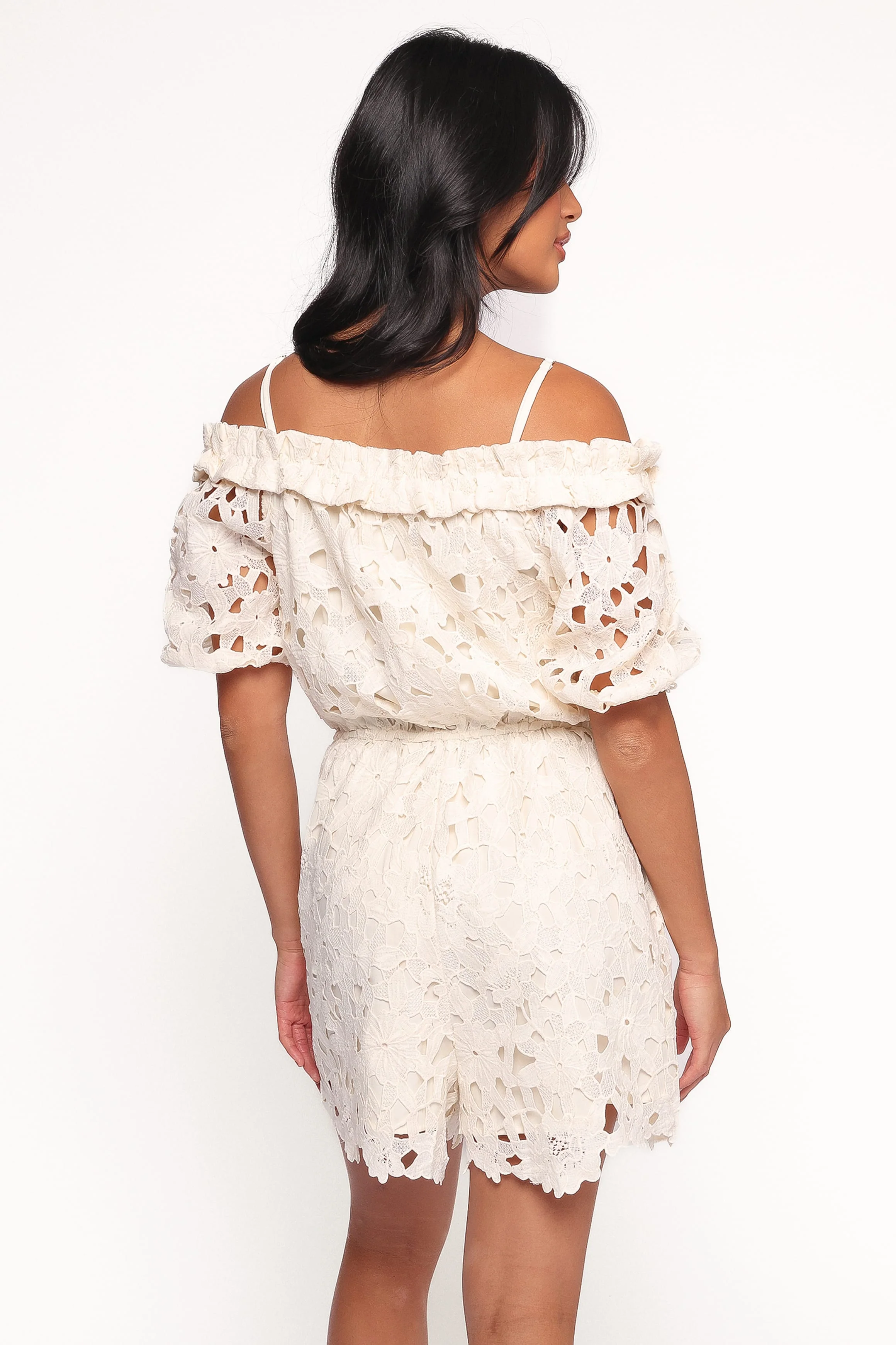 @Athina Lace Romper - White - Image 4