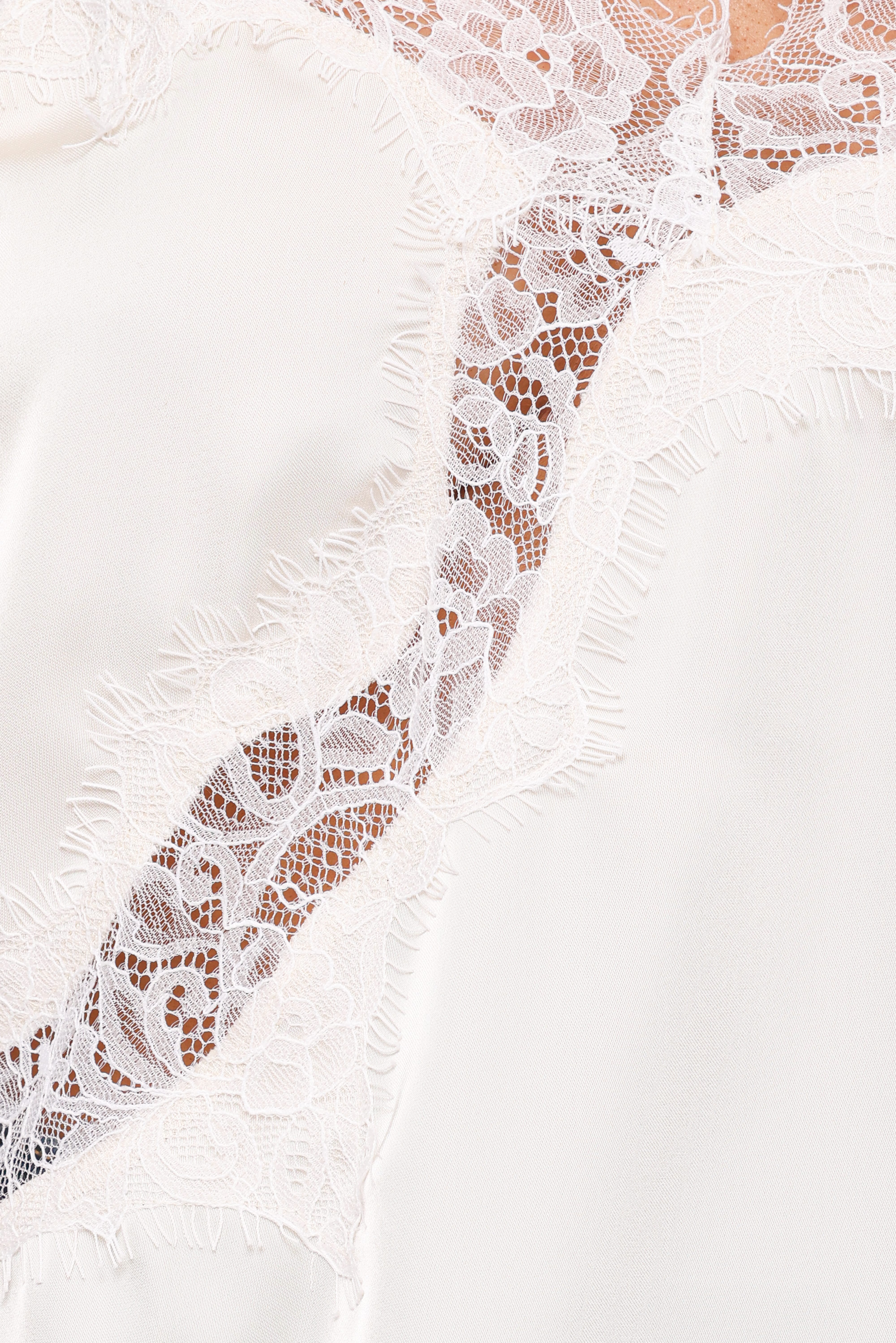 Avere Lace Asymmetrical Cami - Cream - Image 6