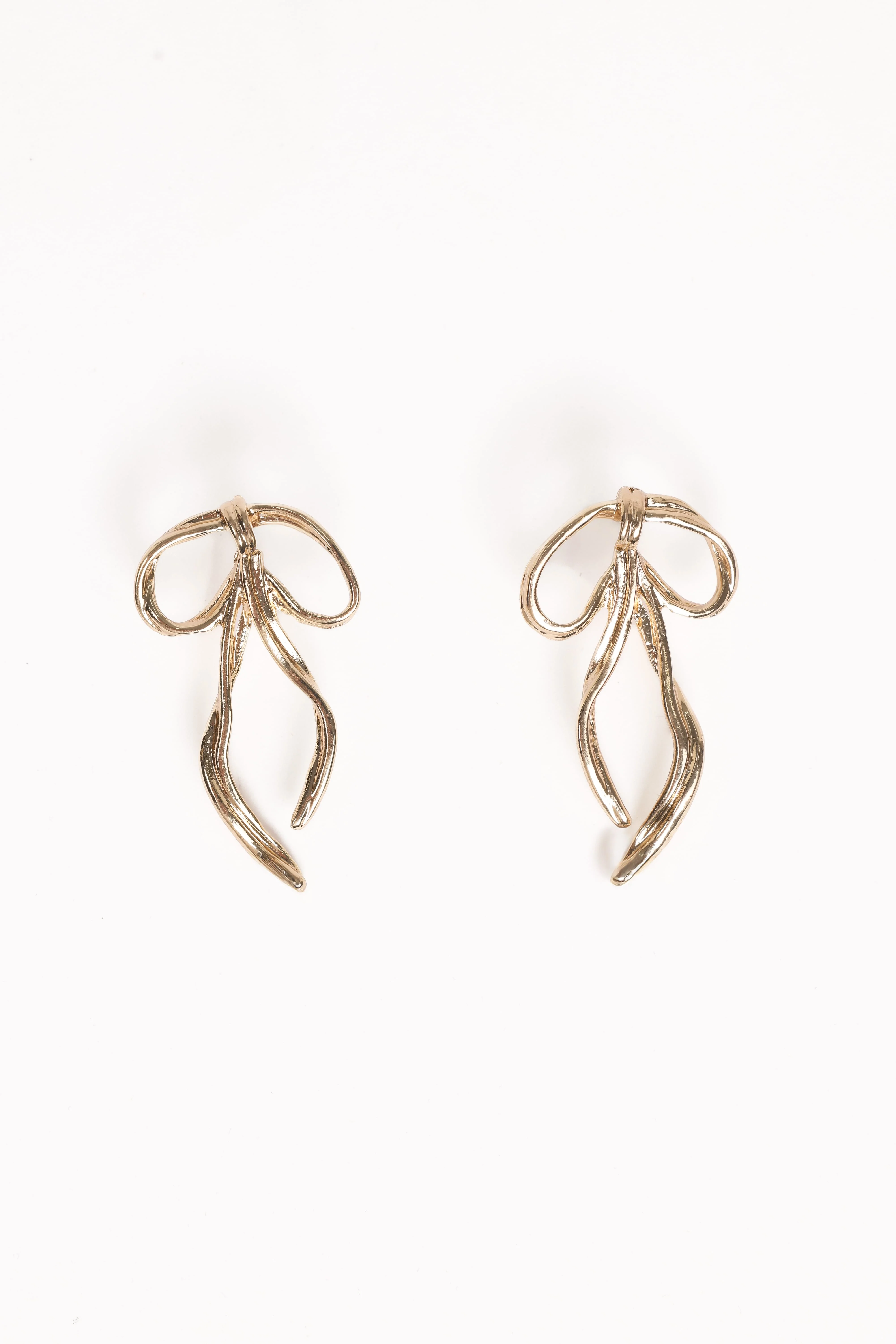 Avery Bow Earrings - Gold - Image 3
