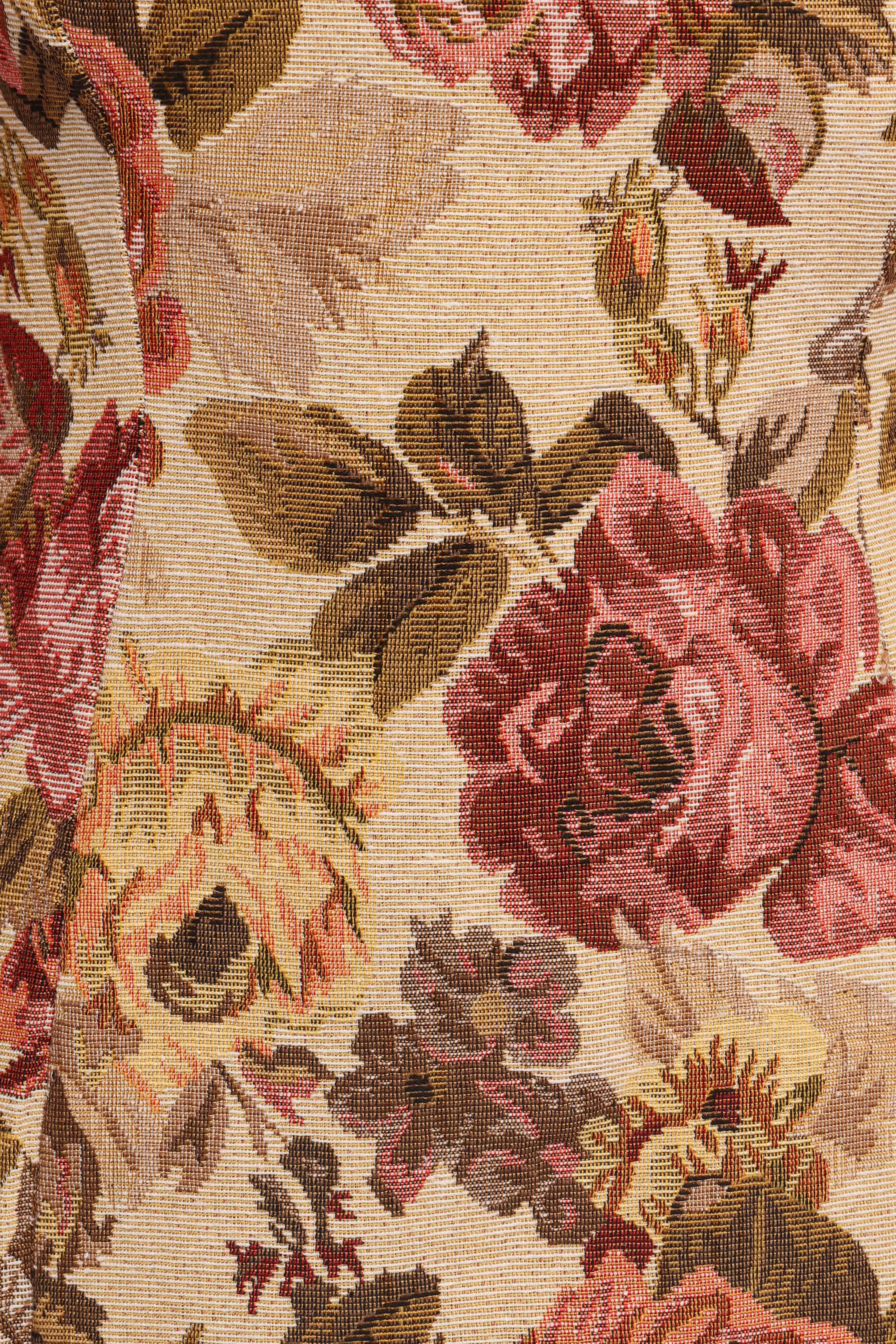 Awhina Mini Dress - Jacquard Floral - Image 7