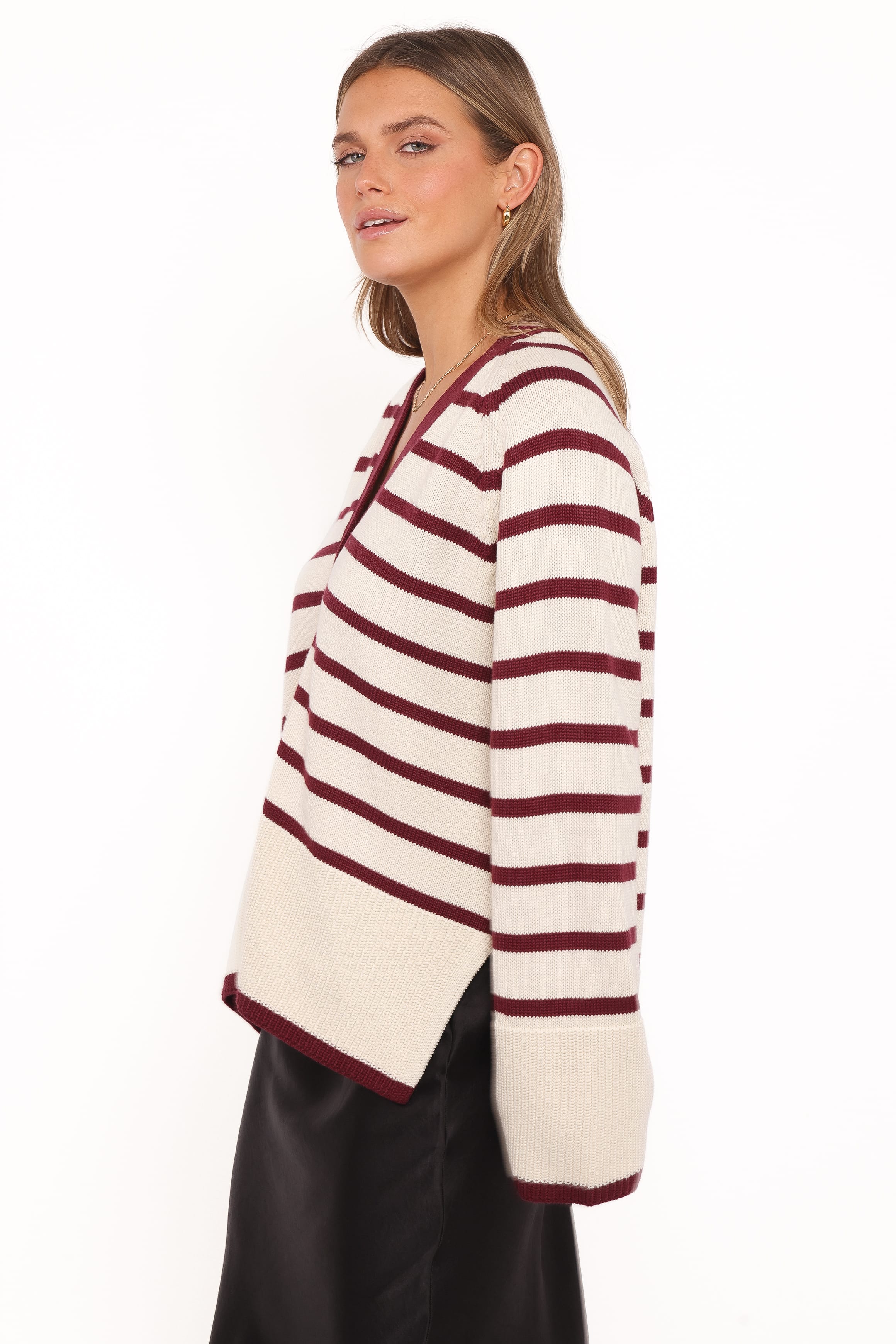 Aydee Cardigan - Cherry Stripe - Image 3