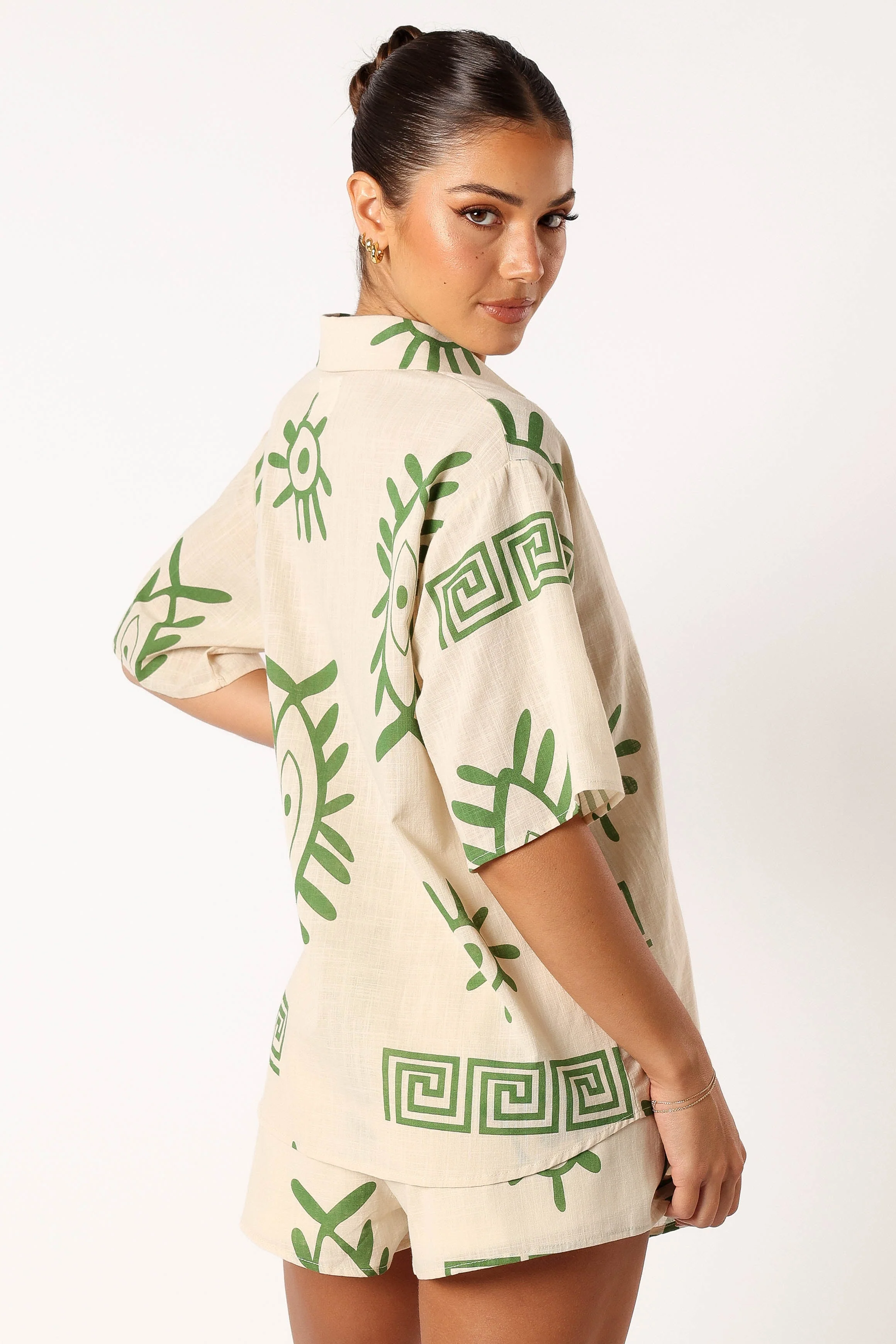Baci Short Set - Beige Green - Image 3