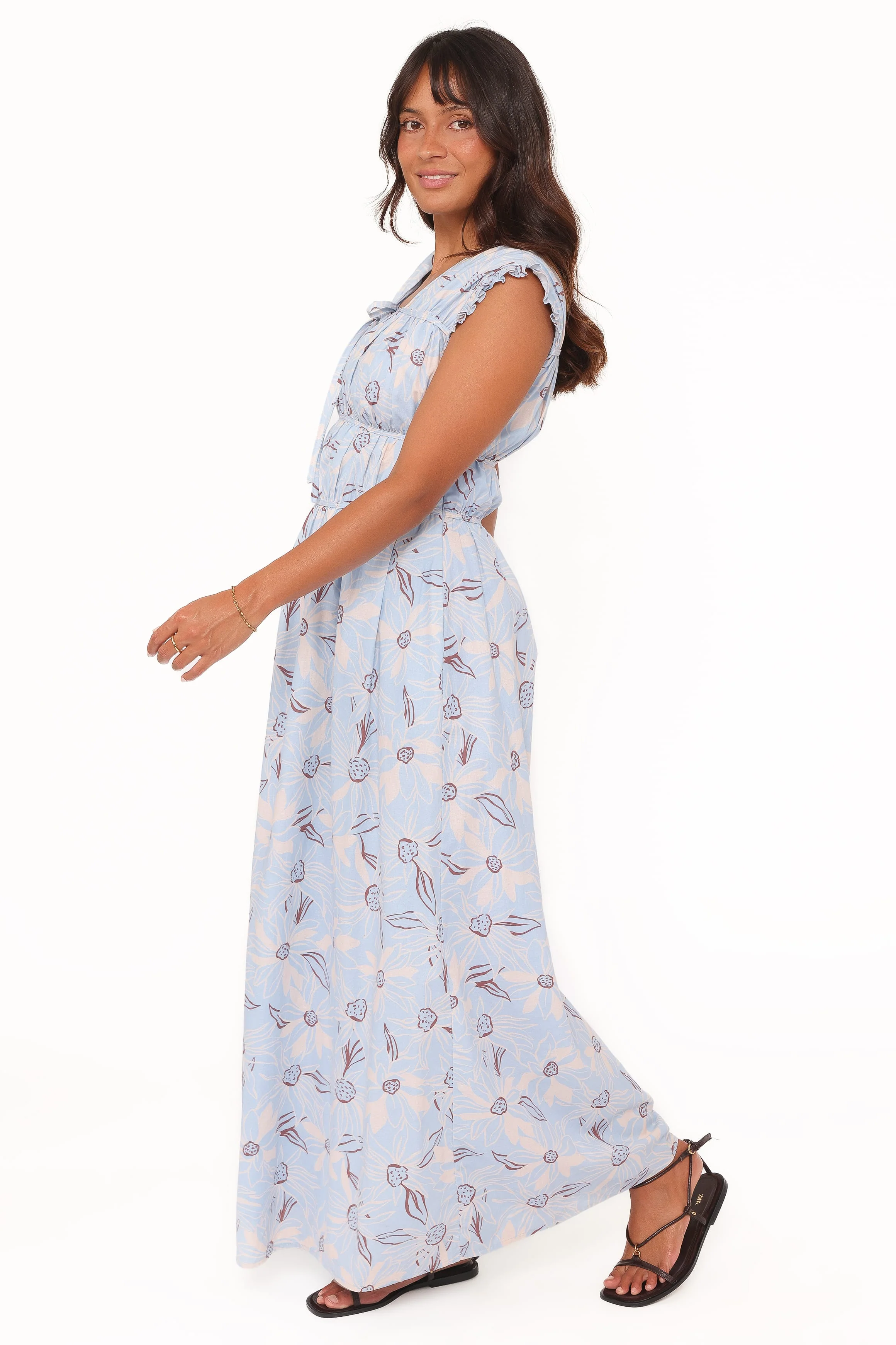 Bancroft Maxi Dress - Blue Flannel Floral - Image 4