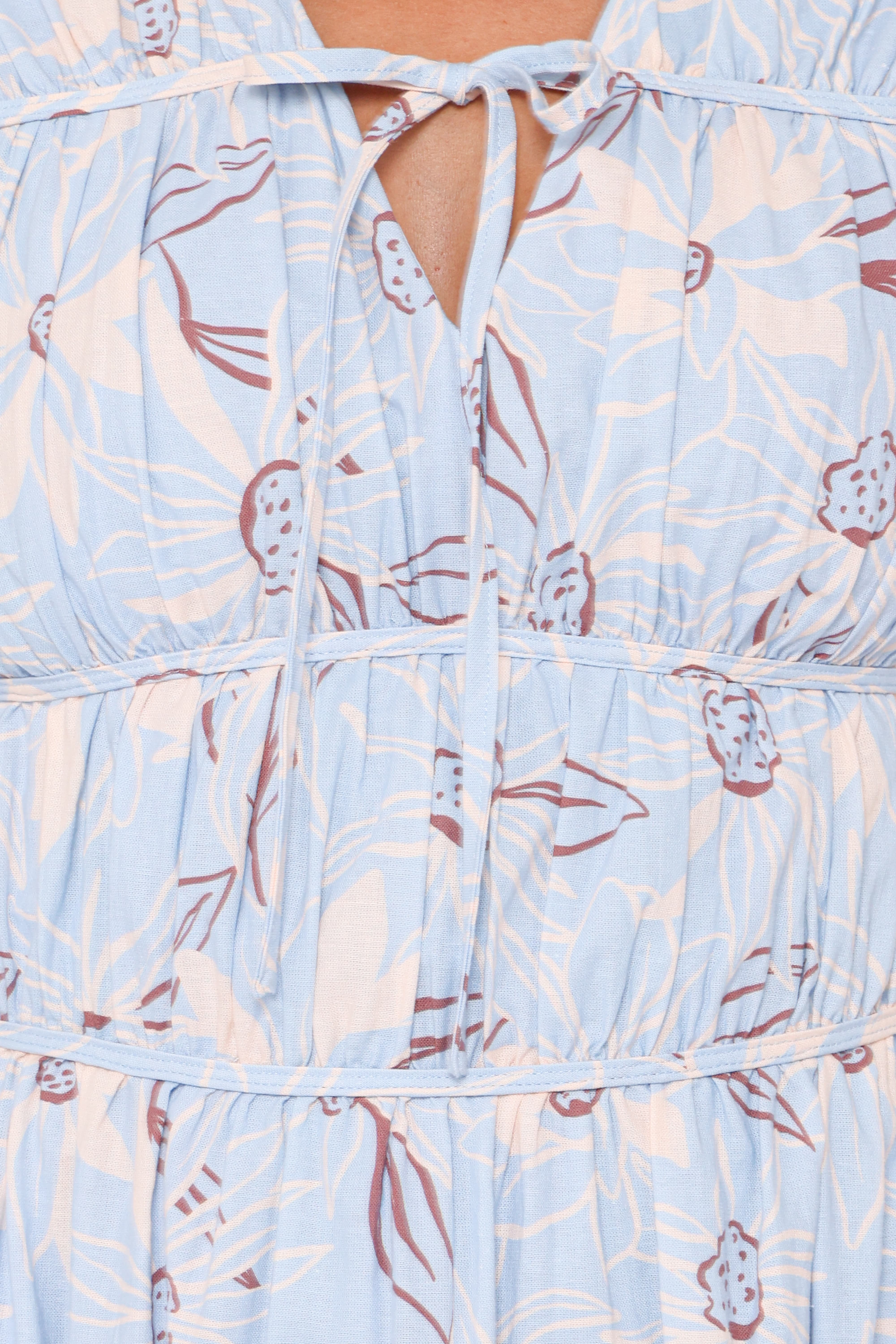 Bancroft Maxi Dress - Blue Flannel Floral - Image 7