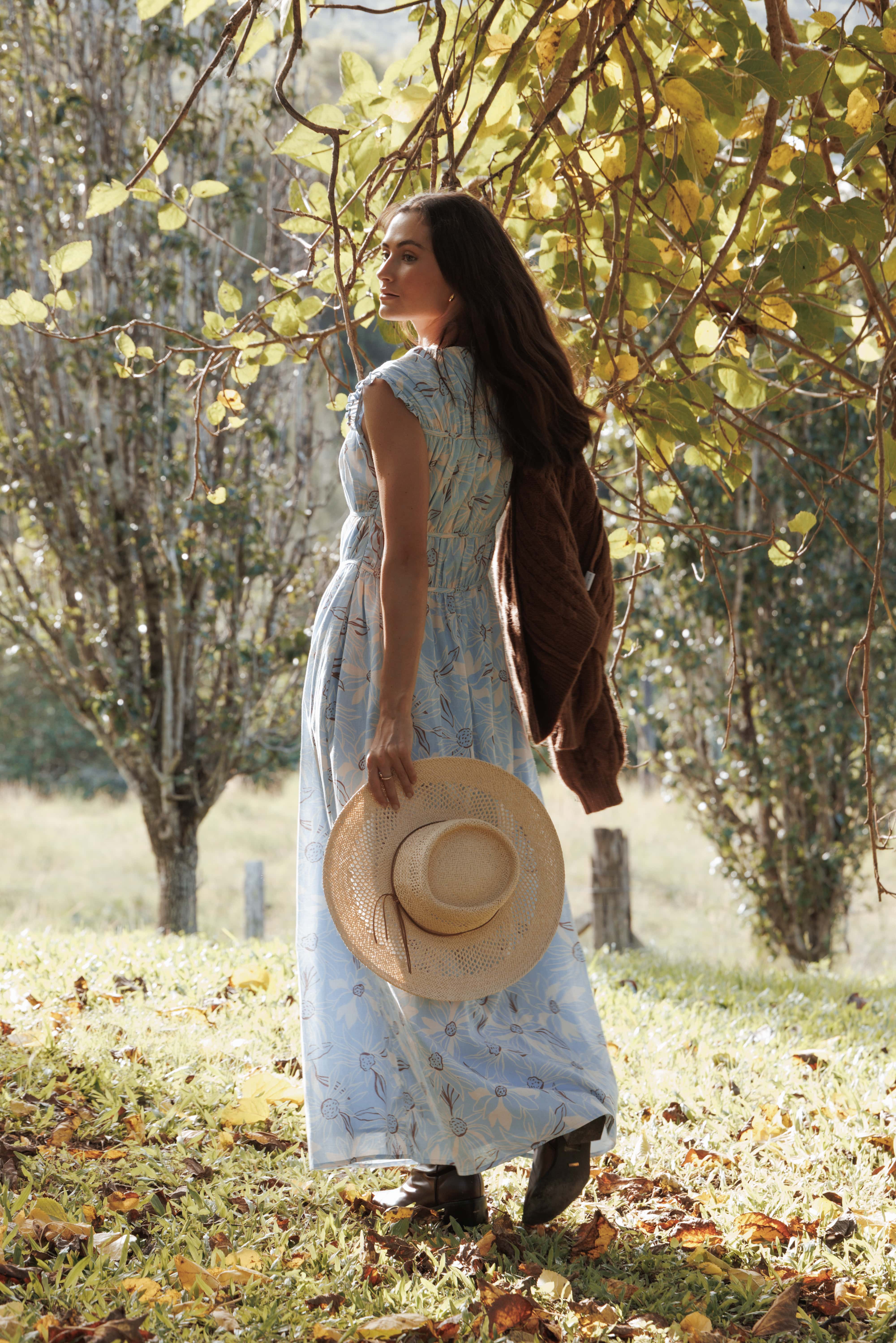 Bancroft Maxi Dress - Blue Flannel Floral - Image 8