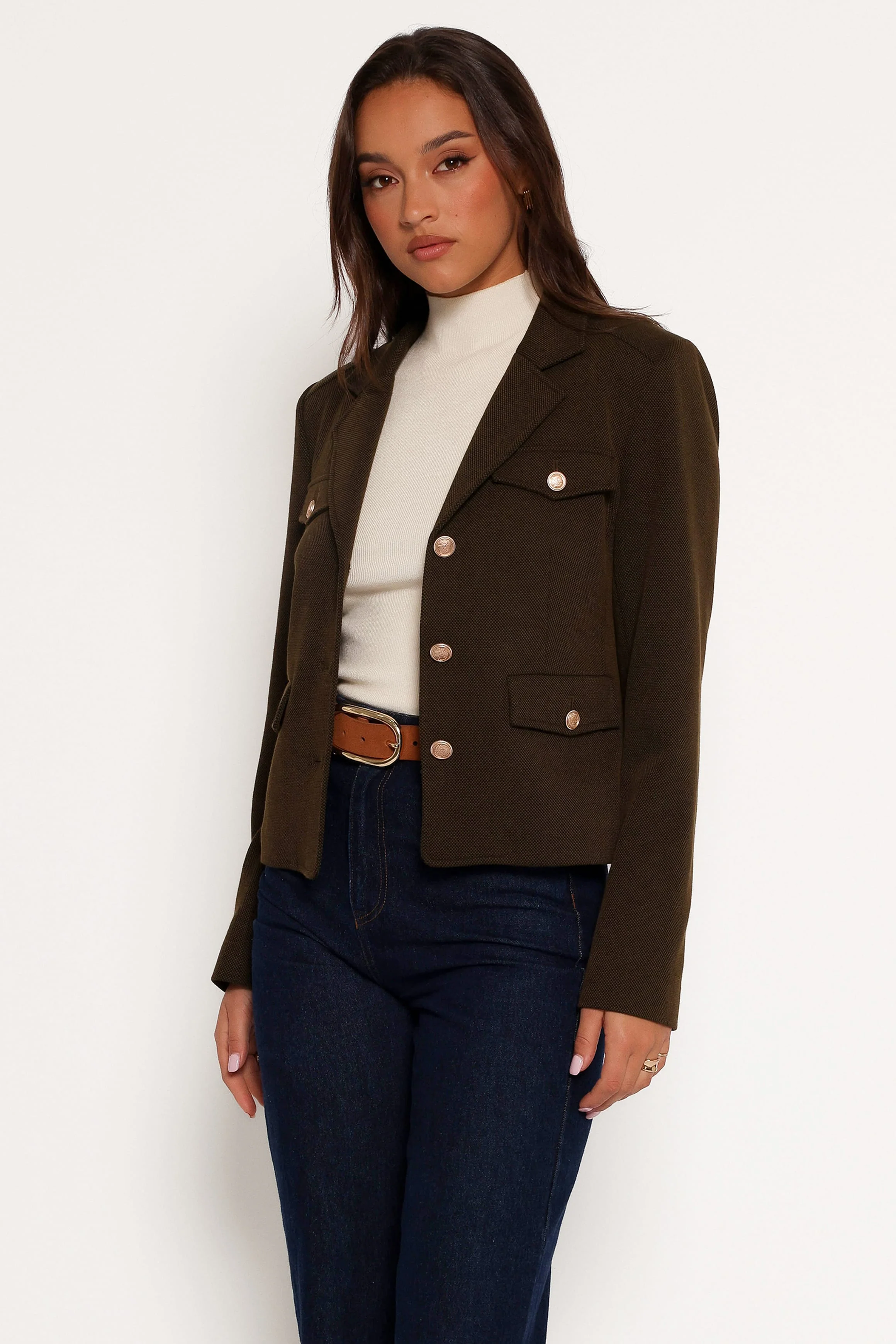 Bandit Long Sleeve Button Down Jacket - Olive - Image 6