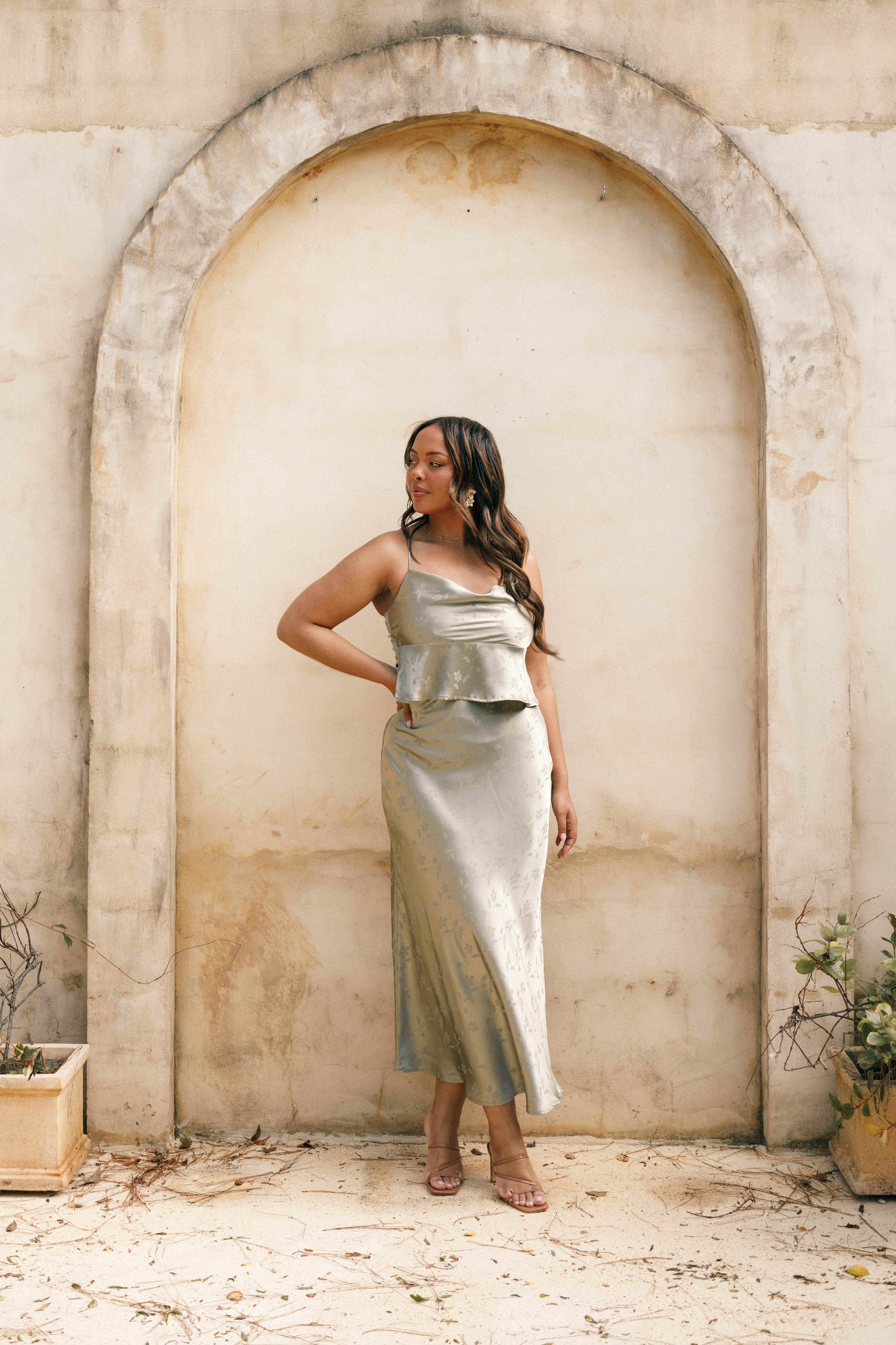 Belle Two Piece Set - Olive - Image 2