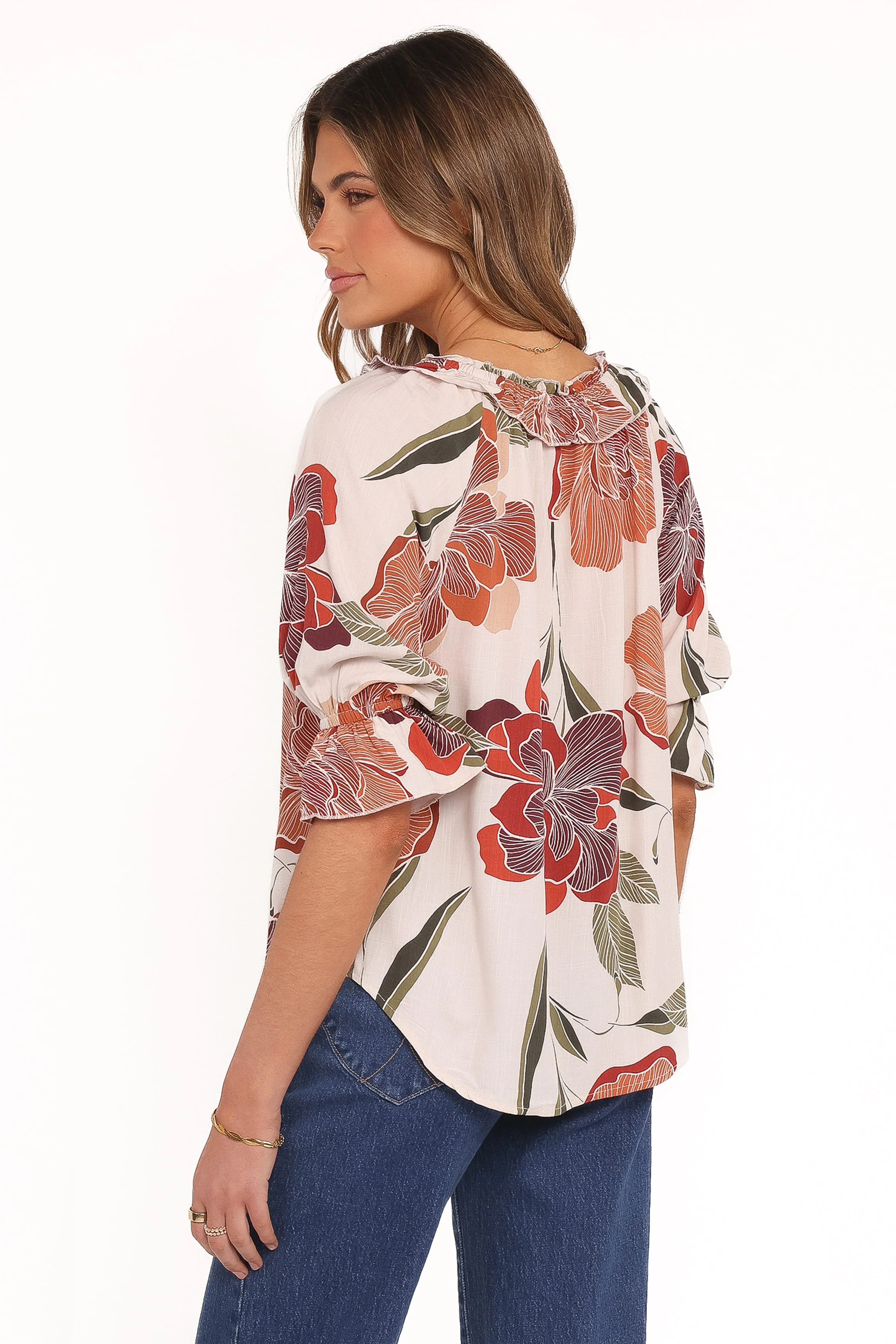 Bertha Top - Fall Floral - Image 4