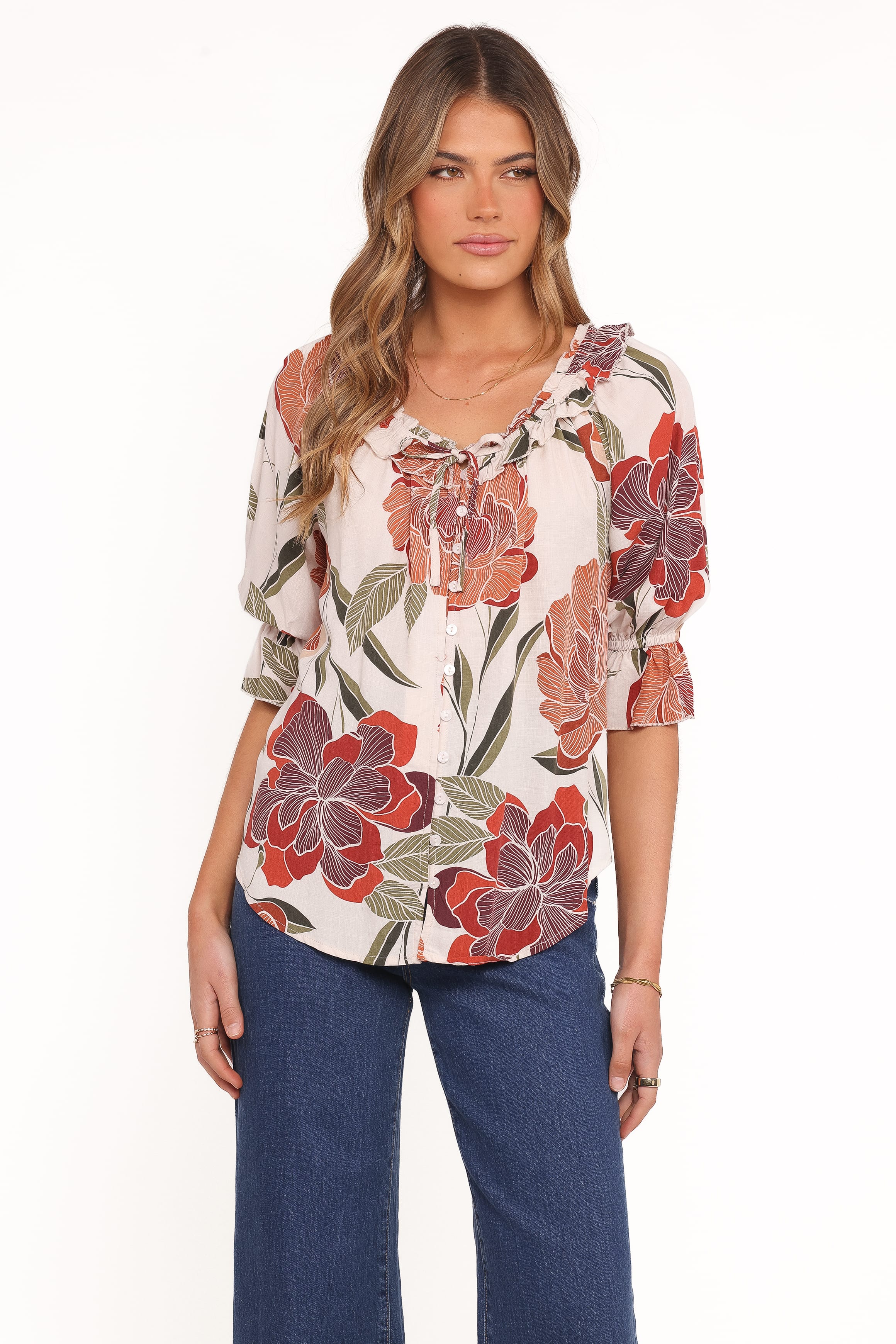 Bertha Top - Fall Floral - Image 5