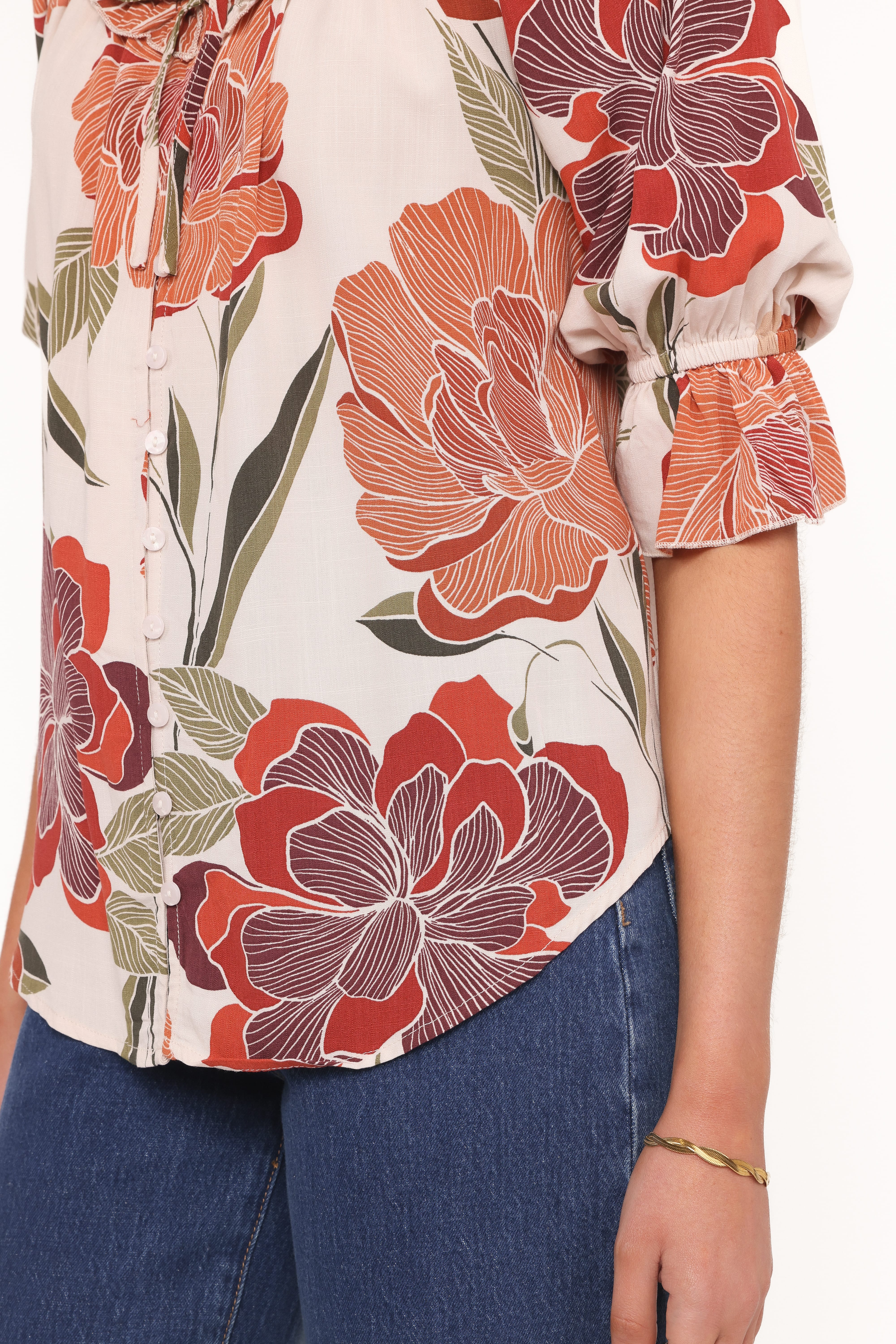 Bertha Top - Fall Floral - Image 6