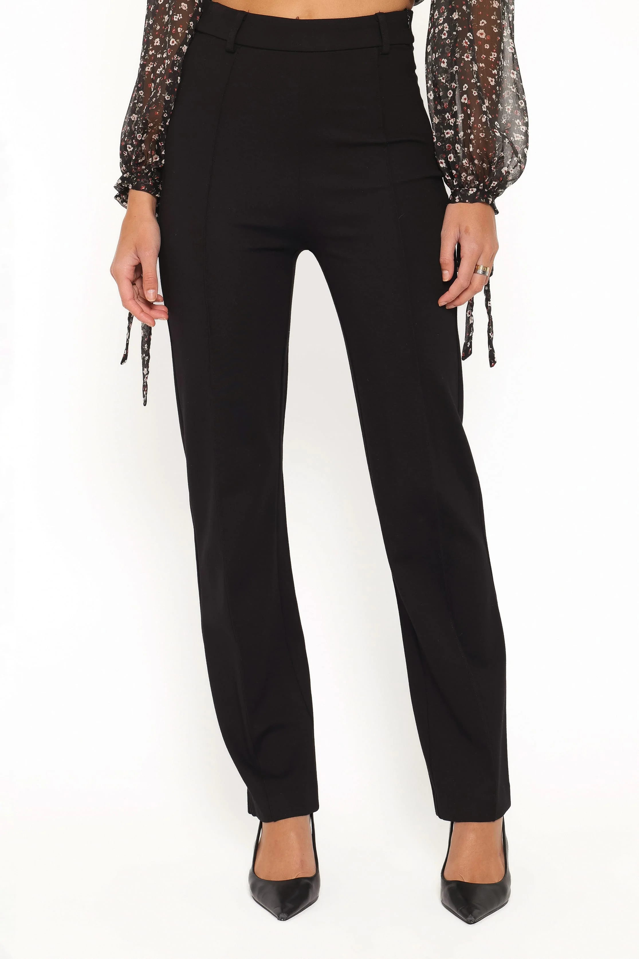Beth Ponte Pants - Black - Image 3