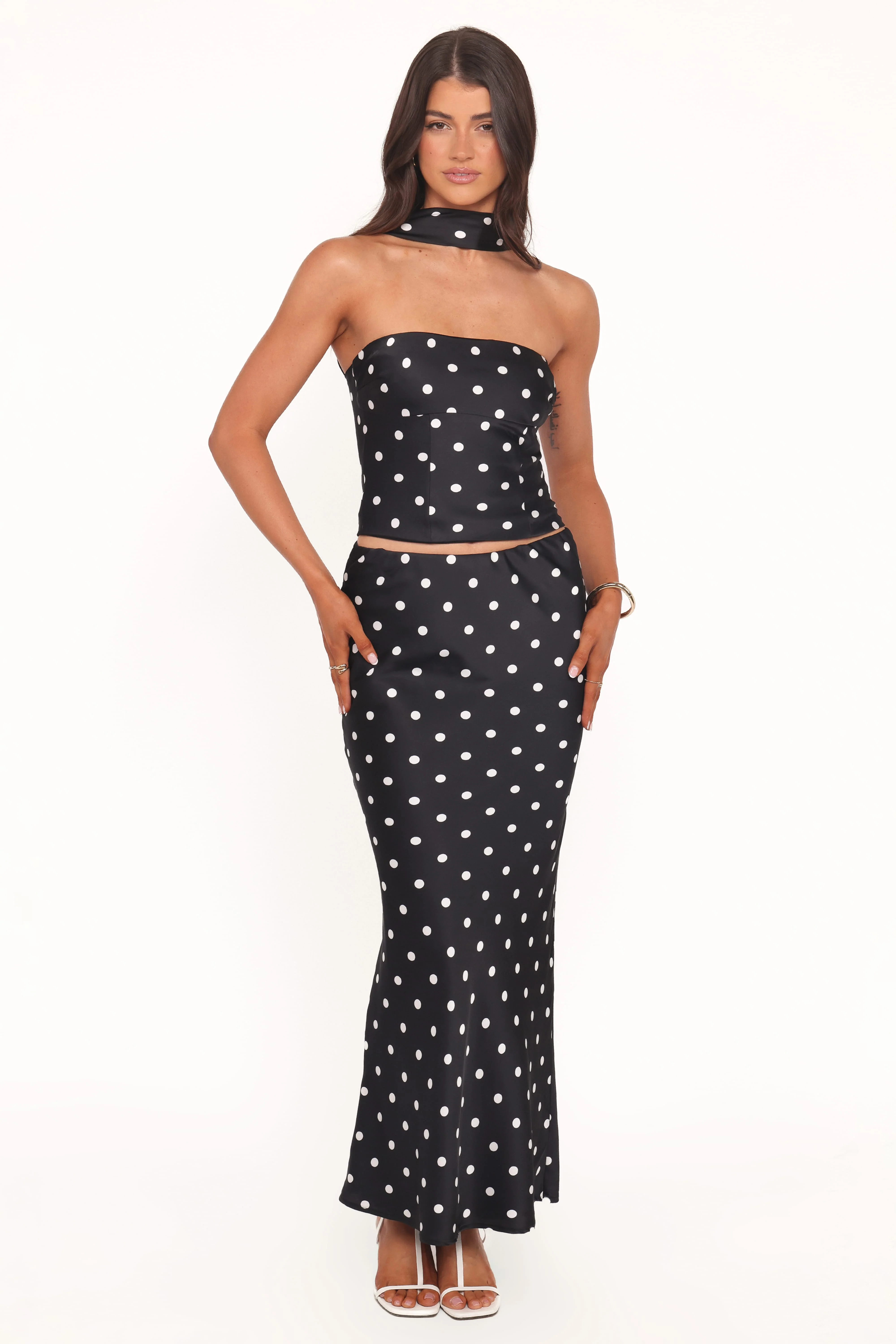 Blaine Halter Top - Black Polka - Image 2