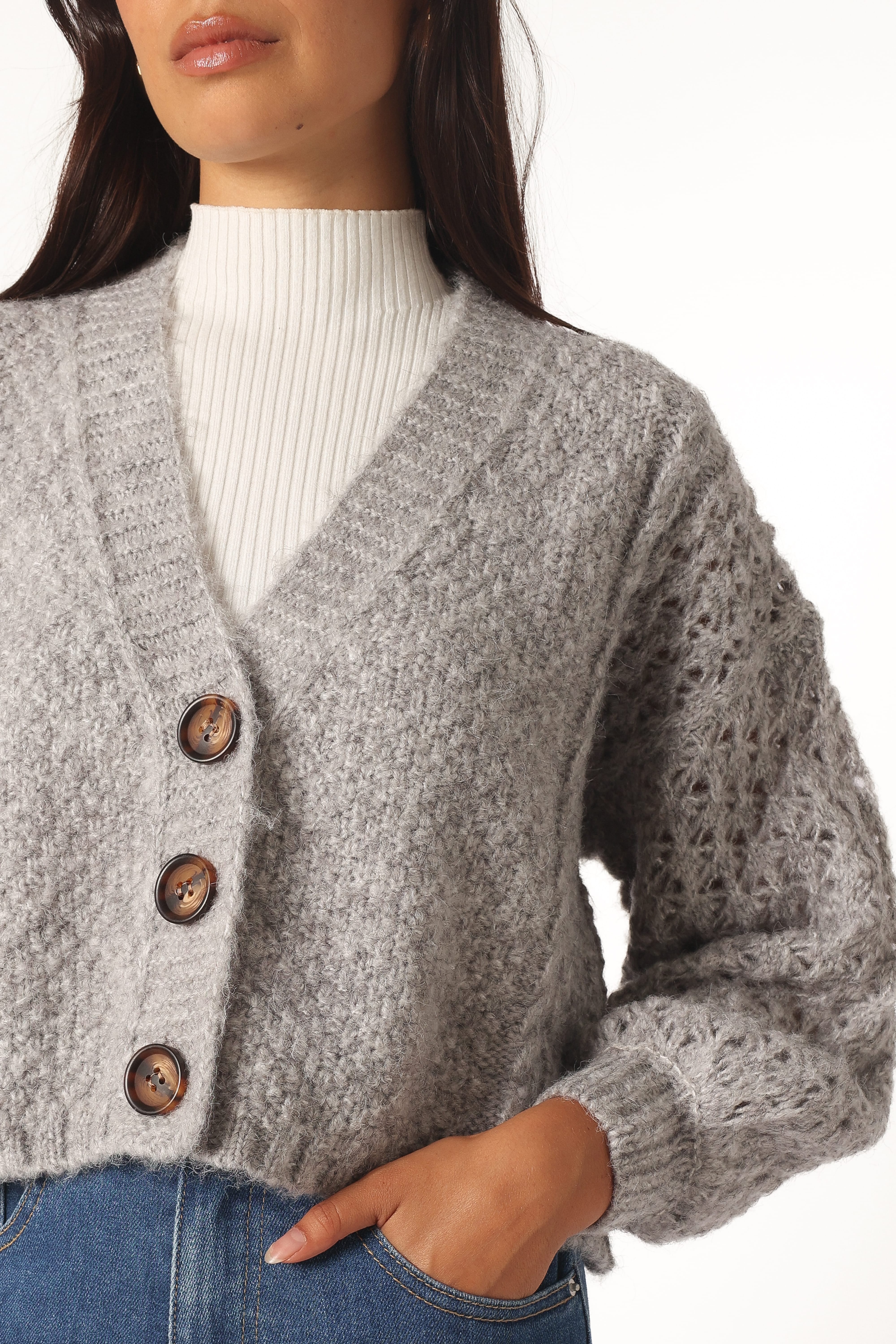 Blakey Cardigan - Grey - Image 2