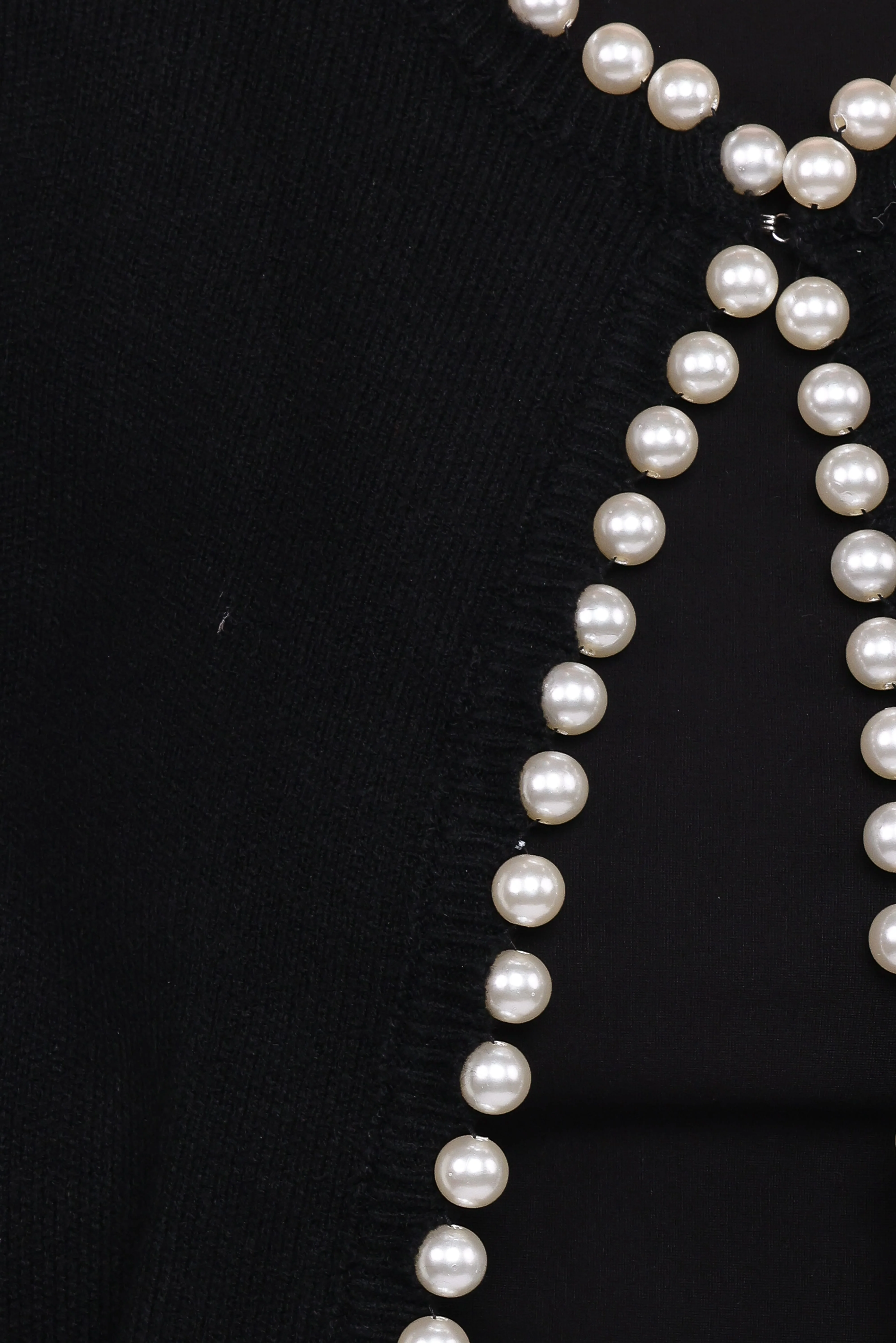 Bloom Pearl Knit Cardigan - Black - Image 7
