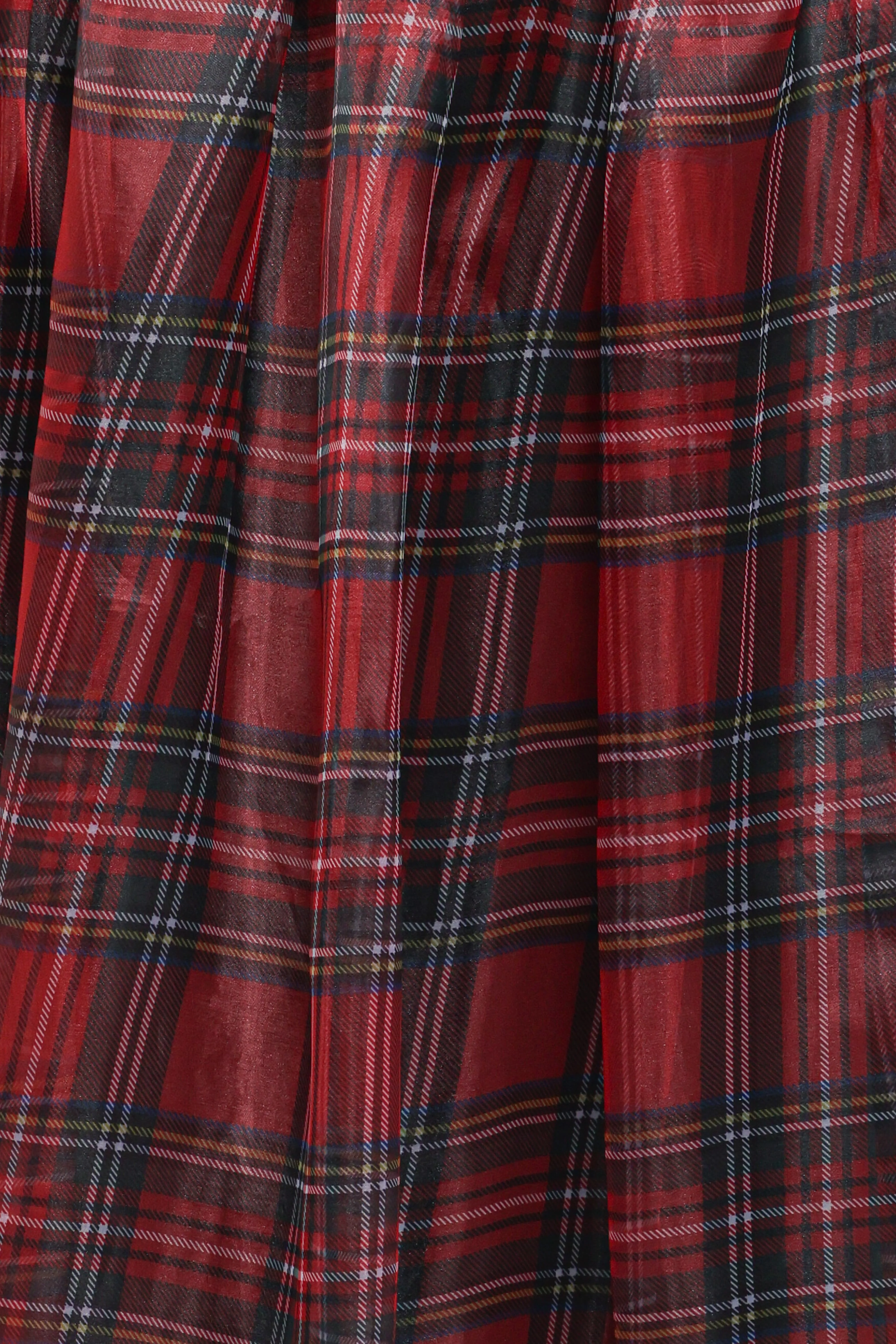 Bonita Midi Skirt - Red Plaid - Image 6