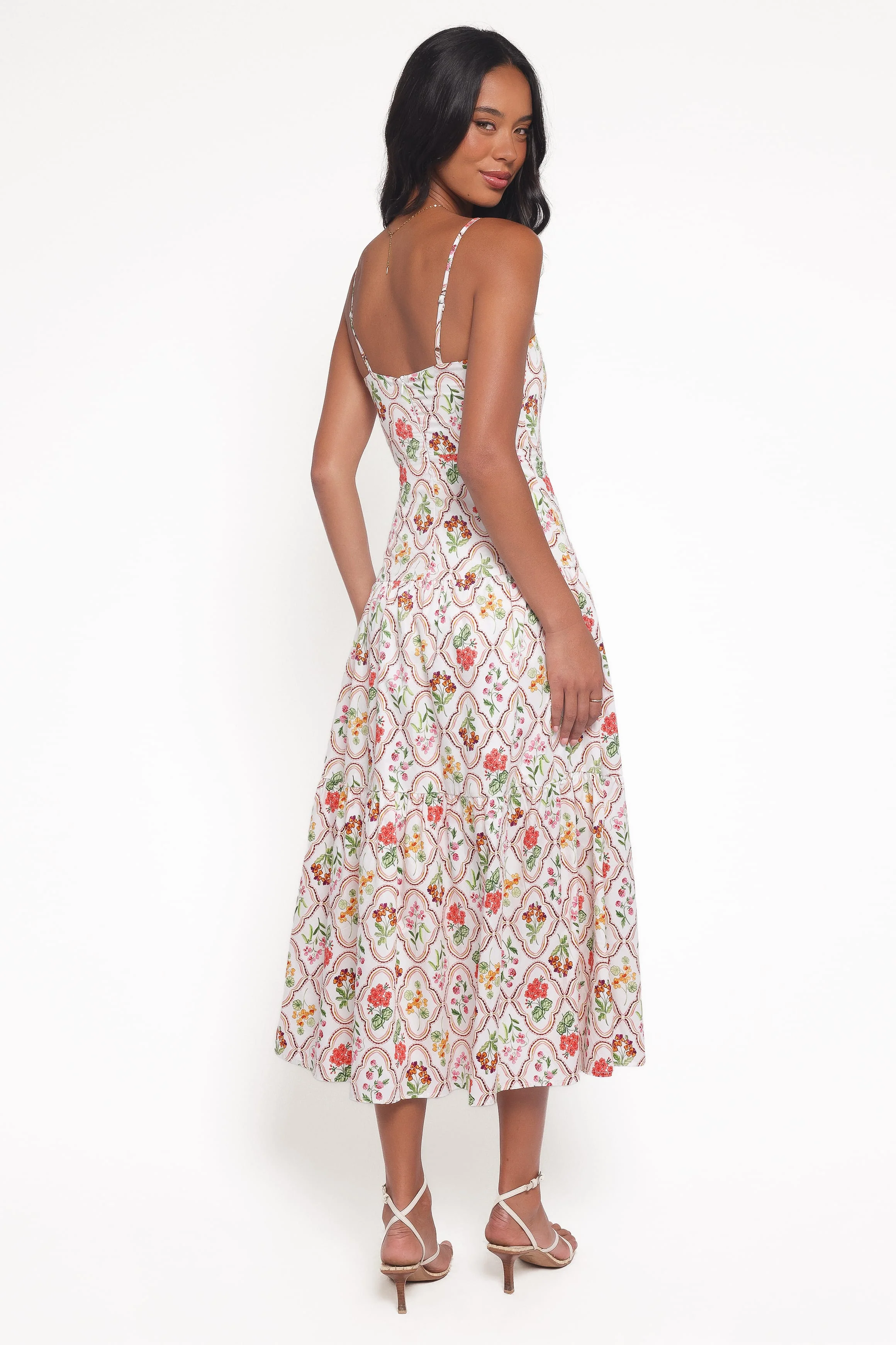 Botanique Midi Dress - Coral Wildflower - Image 5