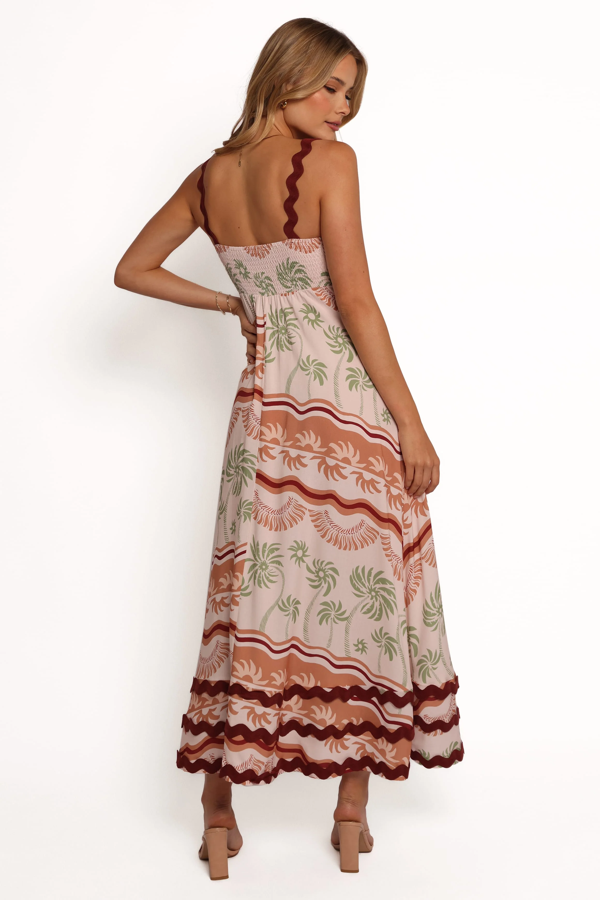 Briella Maxi Dress - Palm Tree Print - Image 4