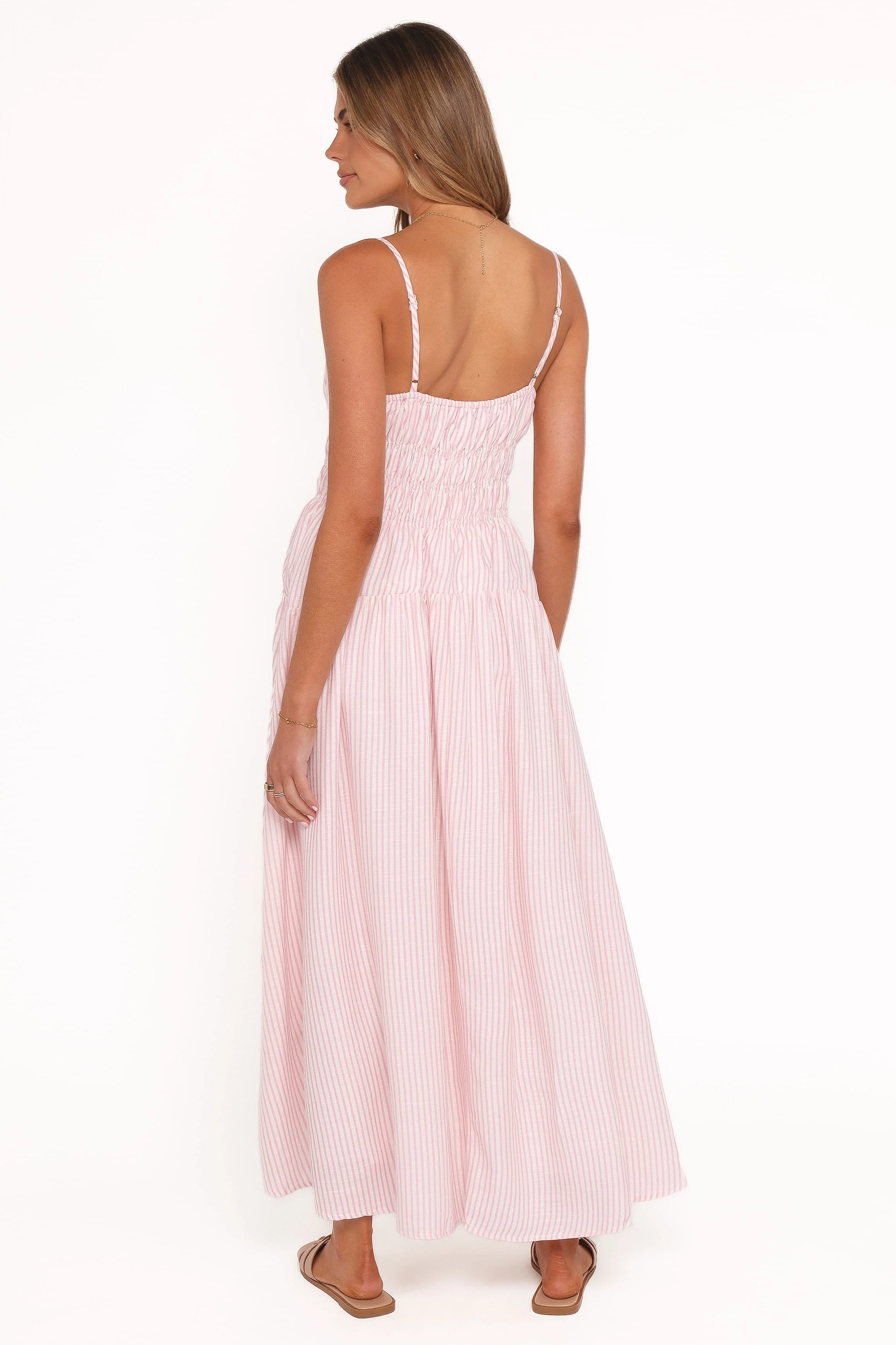 Brittany Maxi Dress - Pink Stripe - Image 5