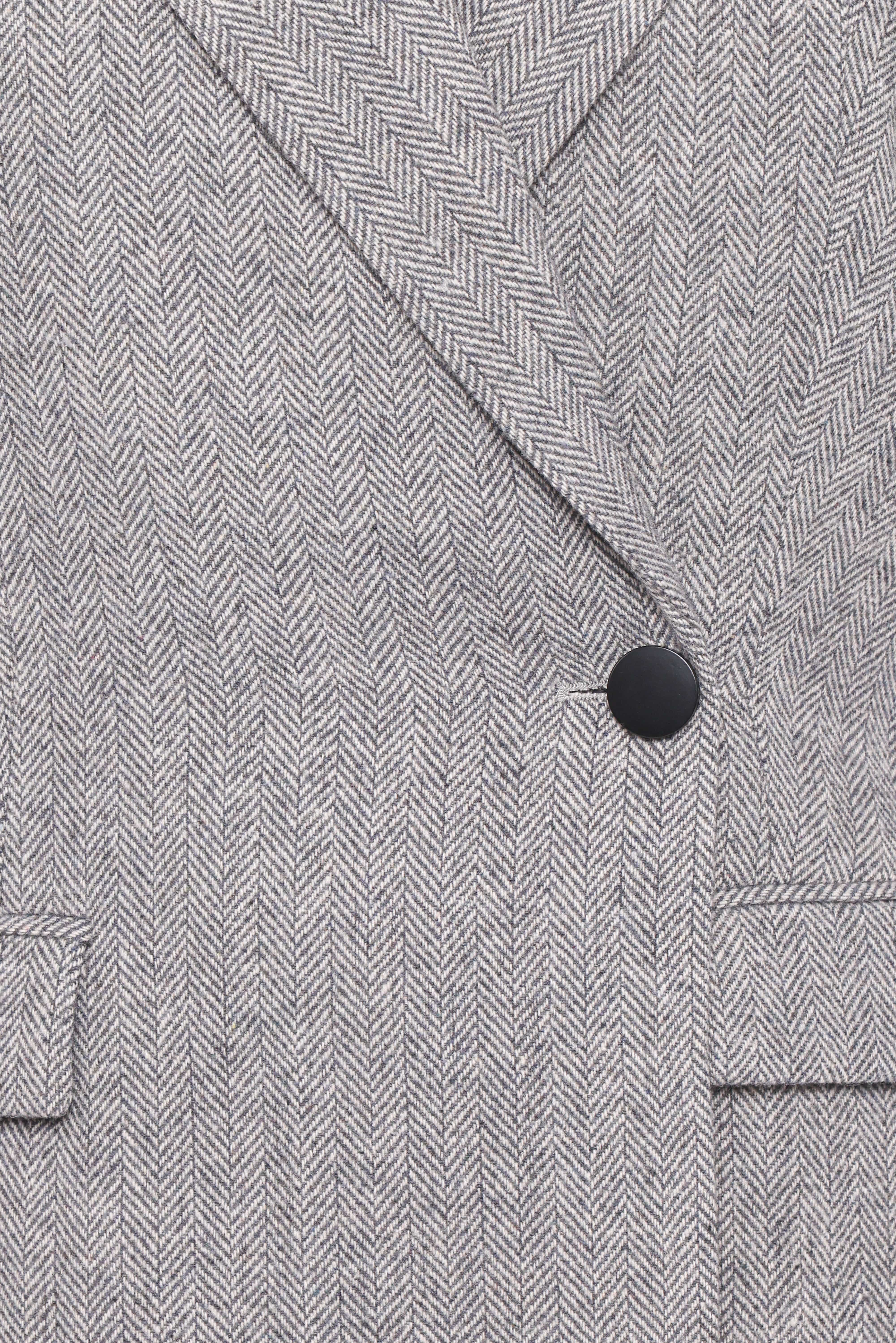 Brookes Double Breasted Blazer - Grey Houndstooth - Image 8