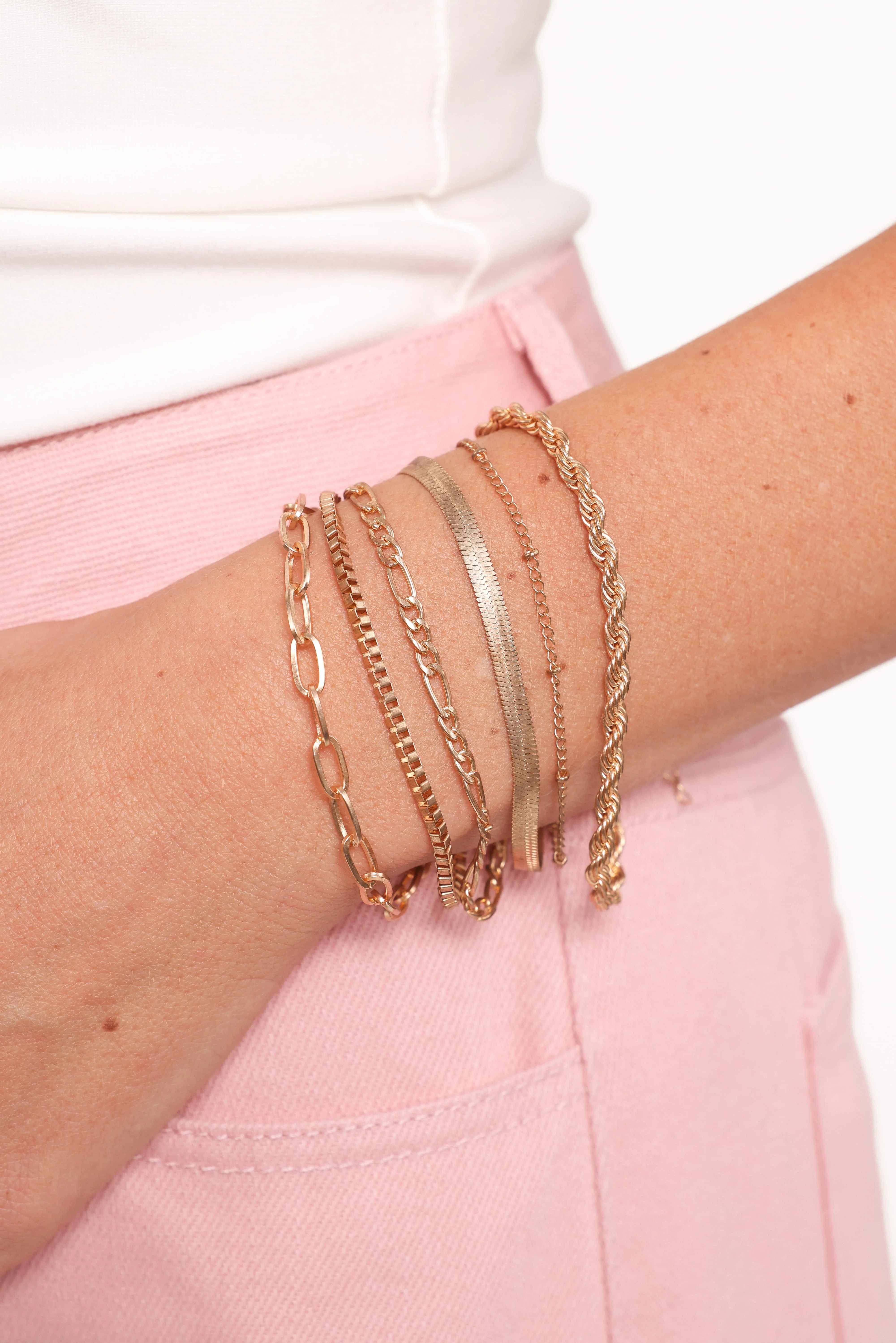 Brooklyn Bracelet Set - Gold - Image 4
